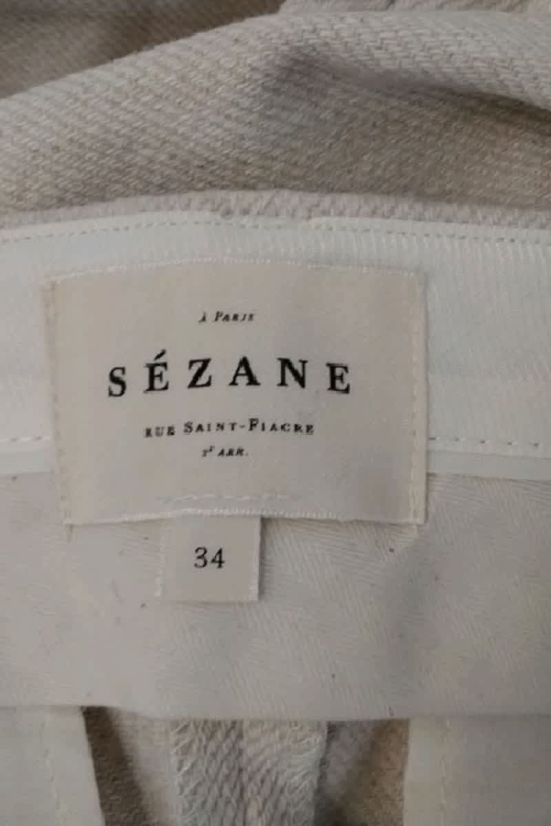Wide trousers SEZANE - Seconde main Beige