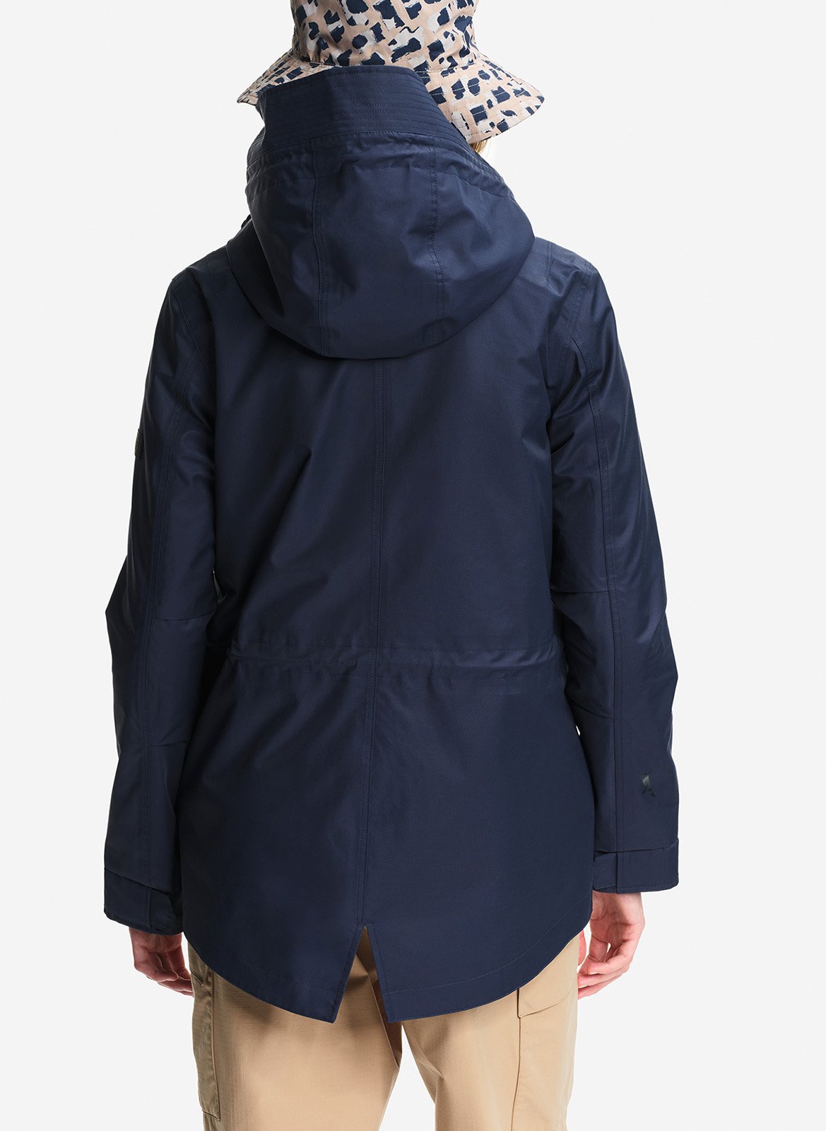 Solid hooded parka coat AIGLE Blue