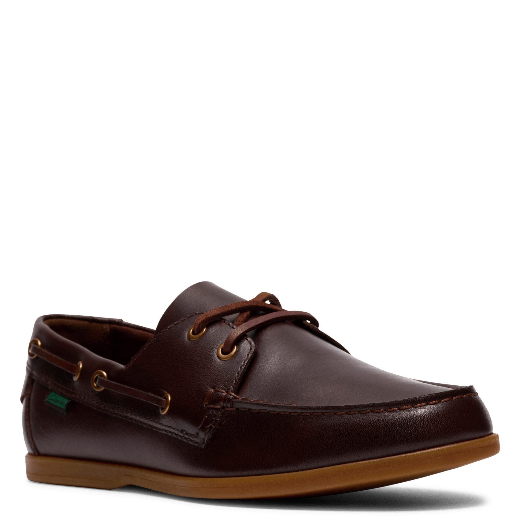 Leather deck shoes CLARKS Brown
