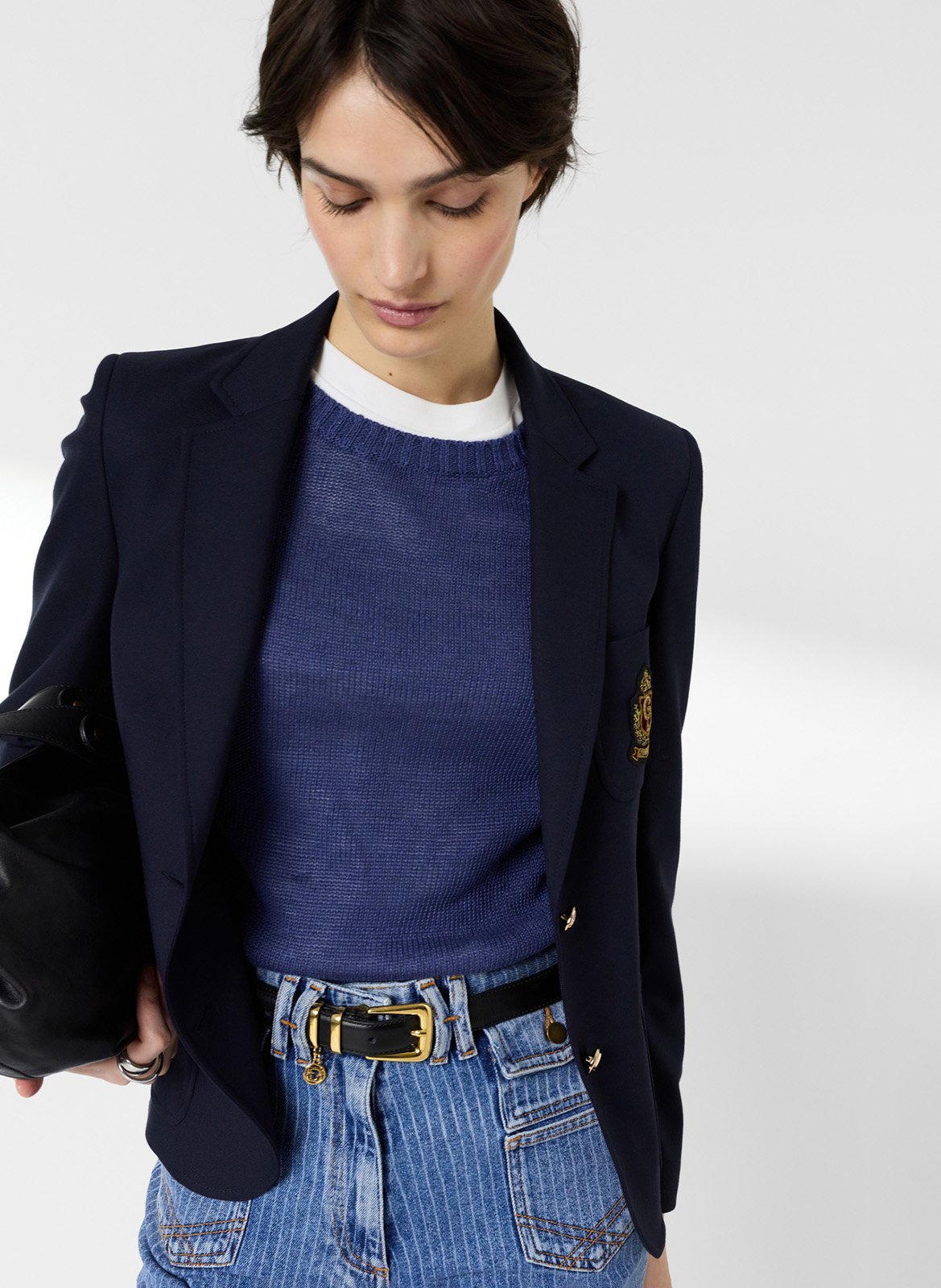 Linnen trui met ronde hals GERARD DAREL Blauw