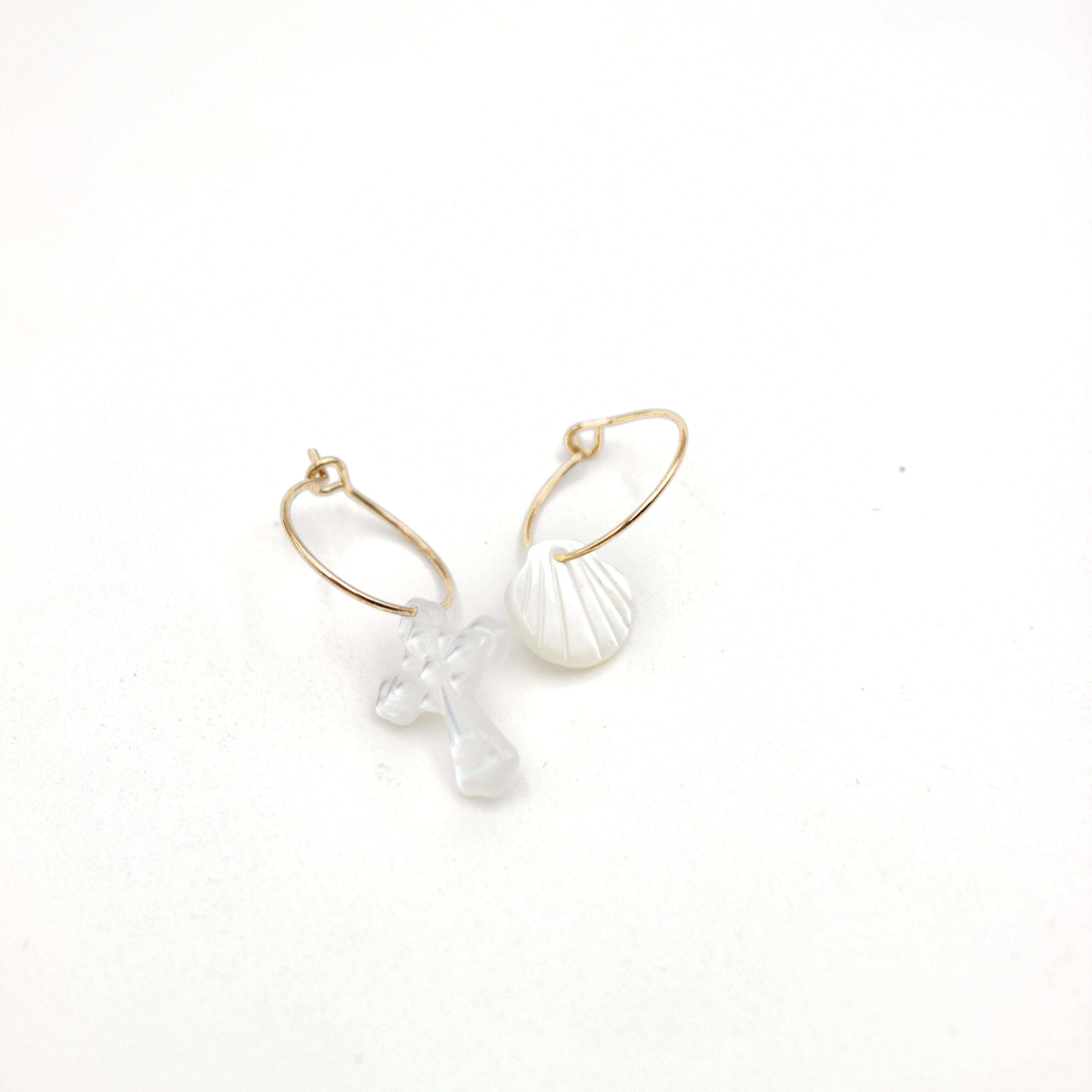 Créoles croix et ex voto - eve L'ATELIER DES DAMES Doré