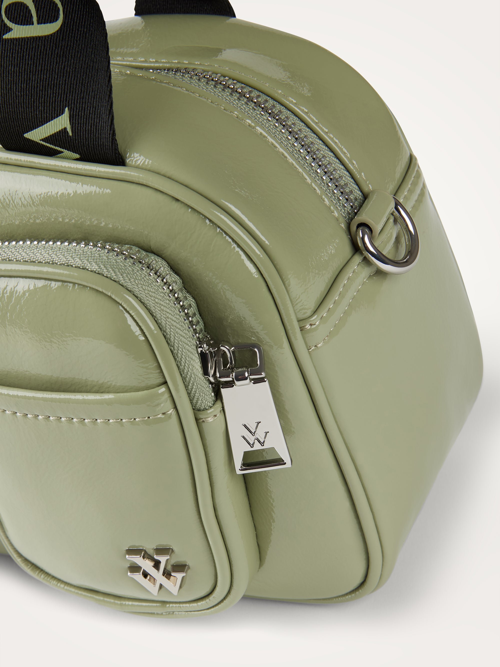 Mini bowling bag with shoulder strap VANESSA WU Beige