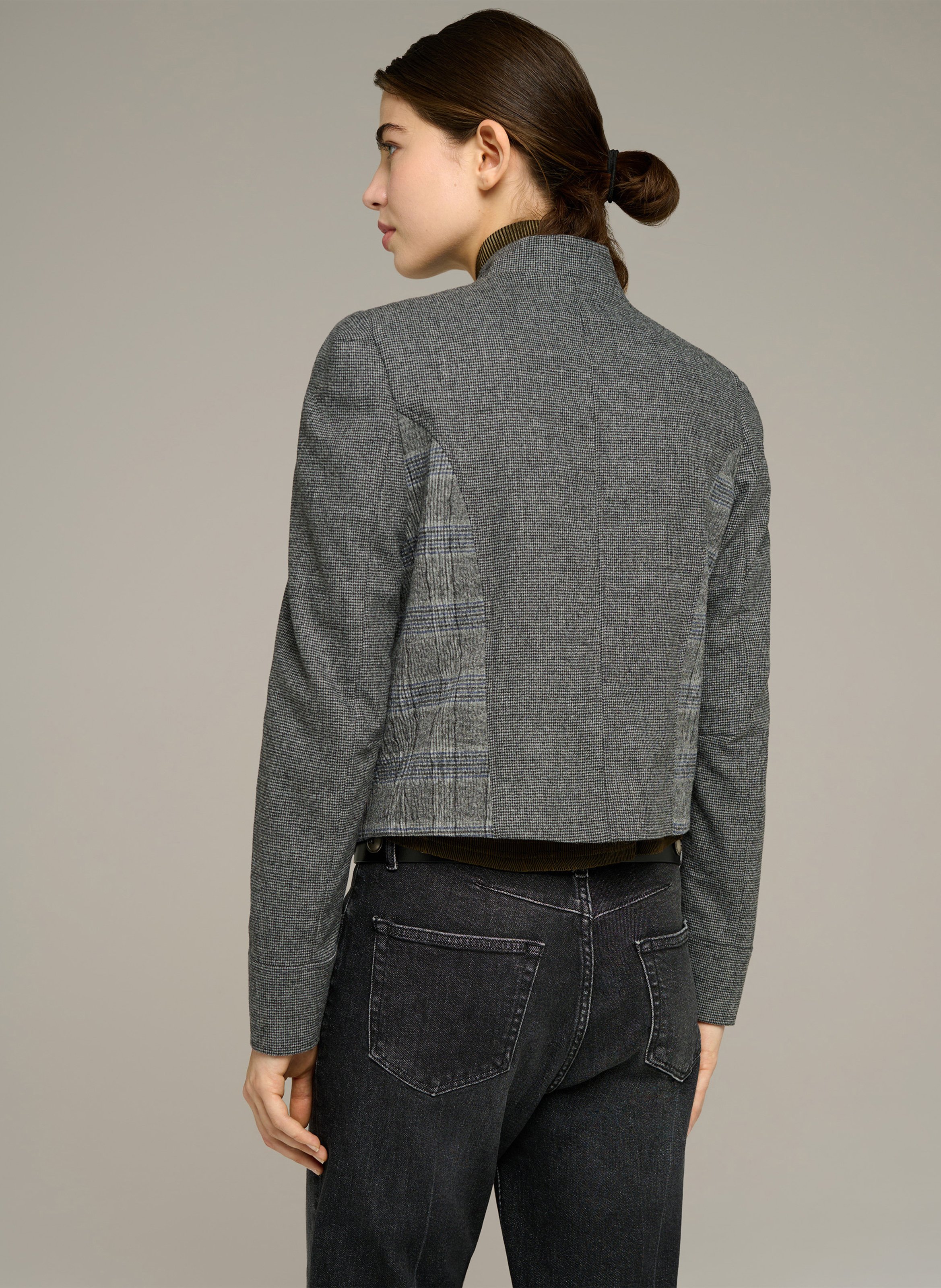 Kurze bedruckte Jacke COTELAC Grau