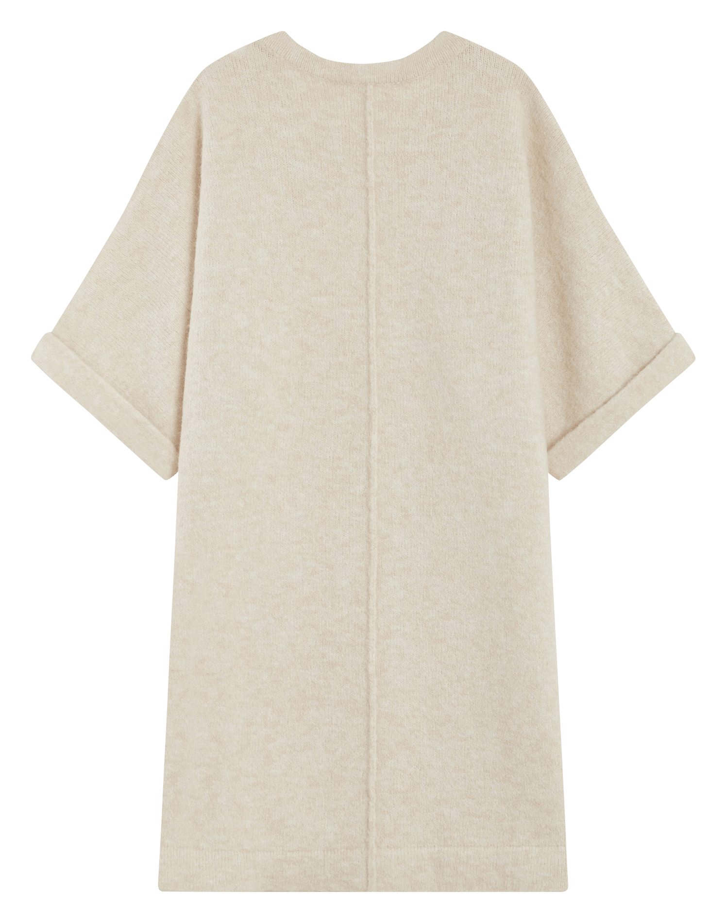 Korte jurk van gebreide stof GRACE ET MILA Beige