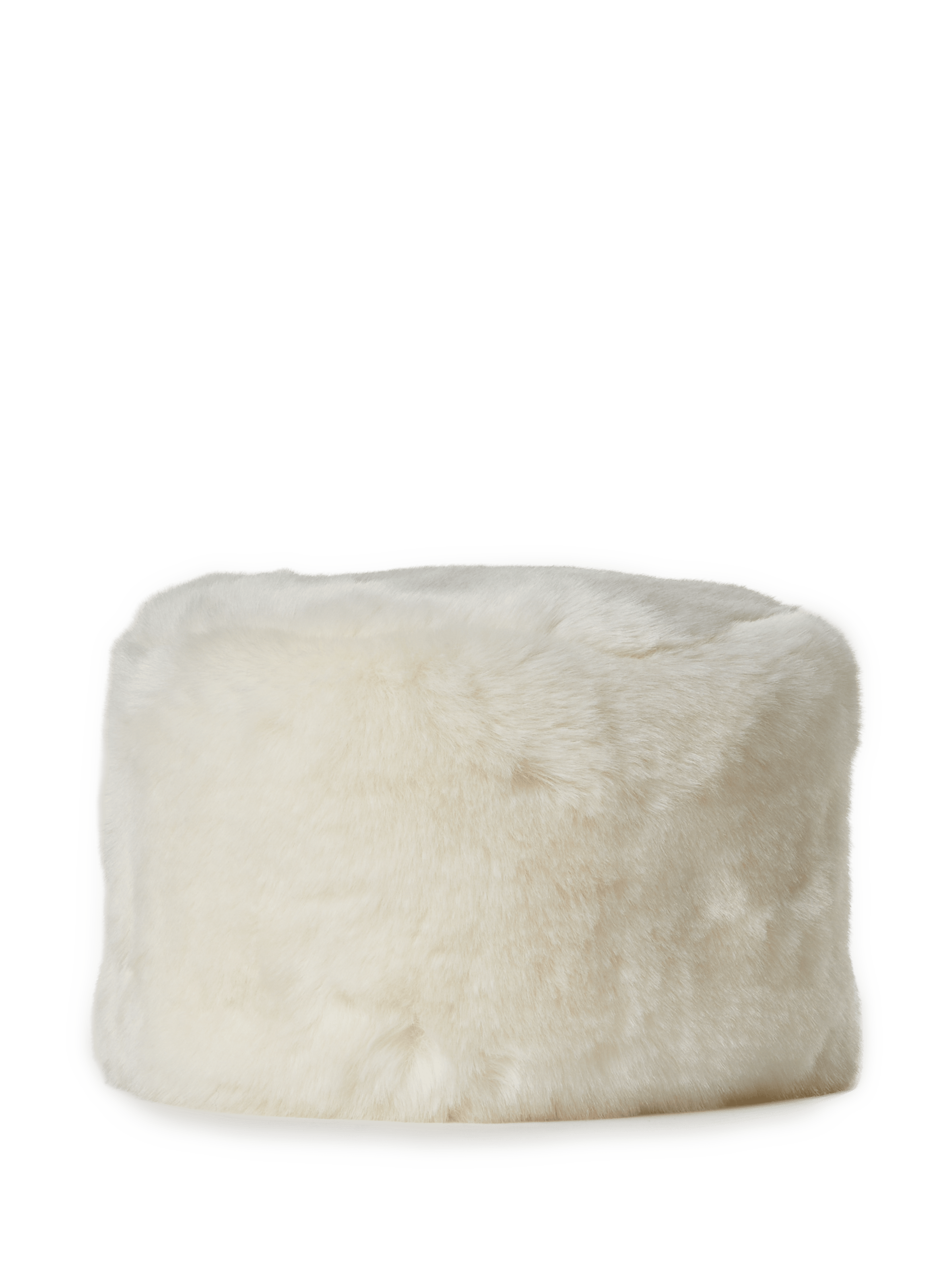 Faux fur hat AU PRINTEMPS PARIS White