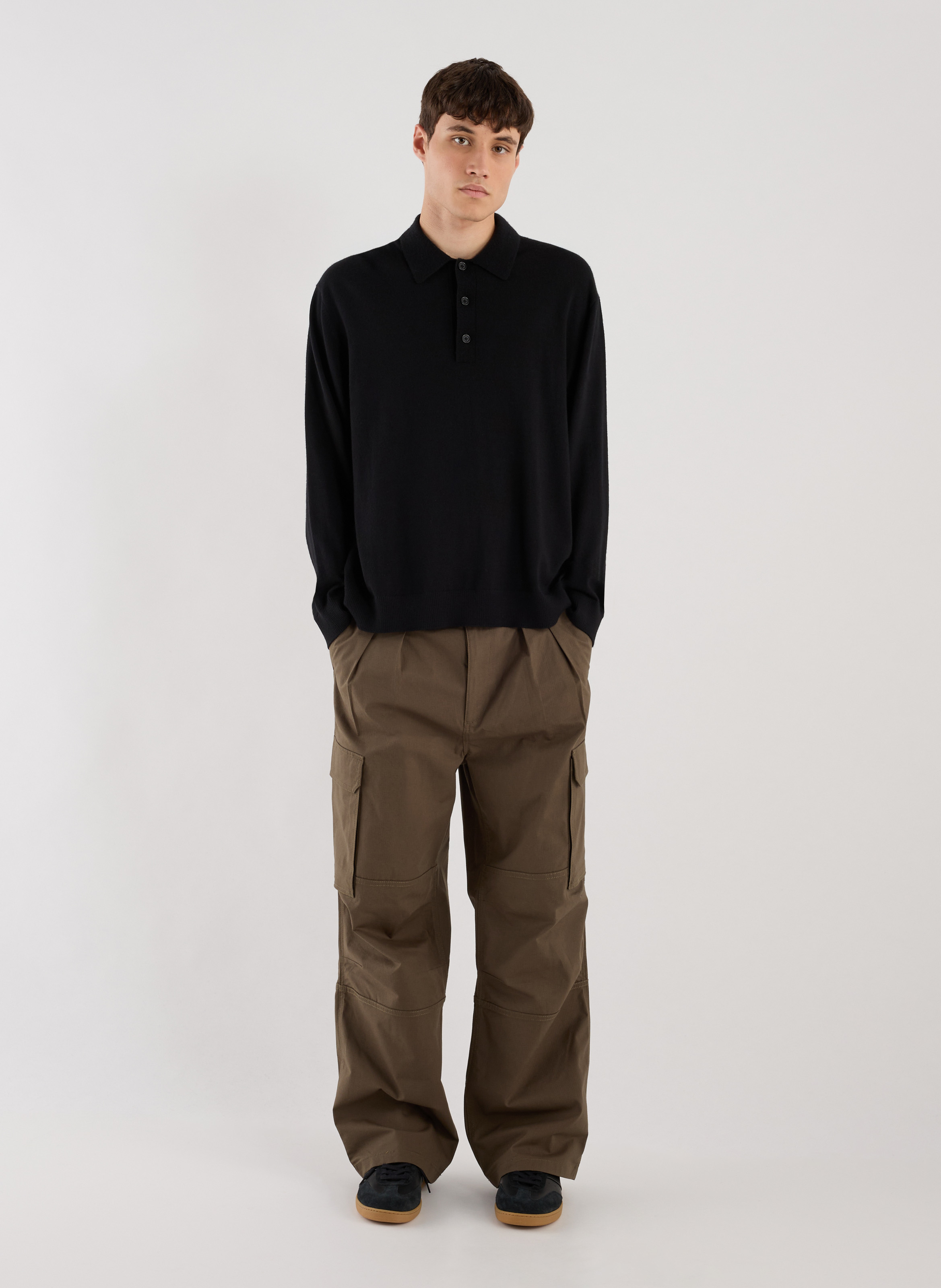 Merino wool Arnau pullover. SAISON 1865 Black
