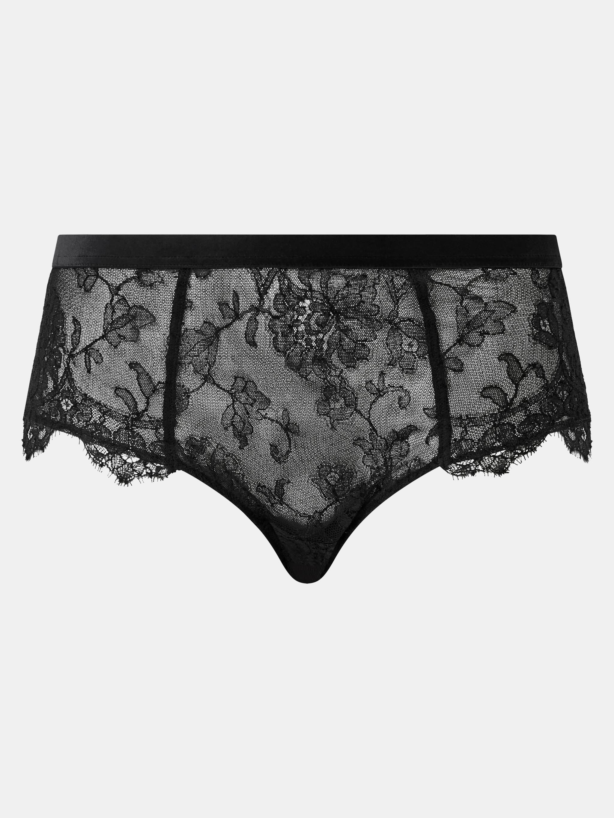 High-waisted panties CHANTELLE X Black