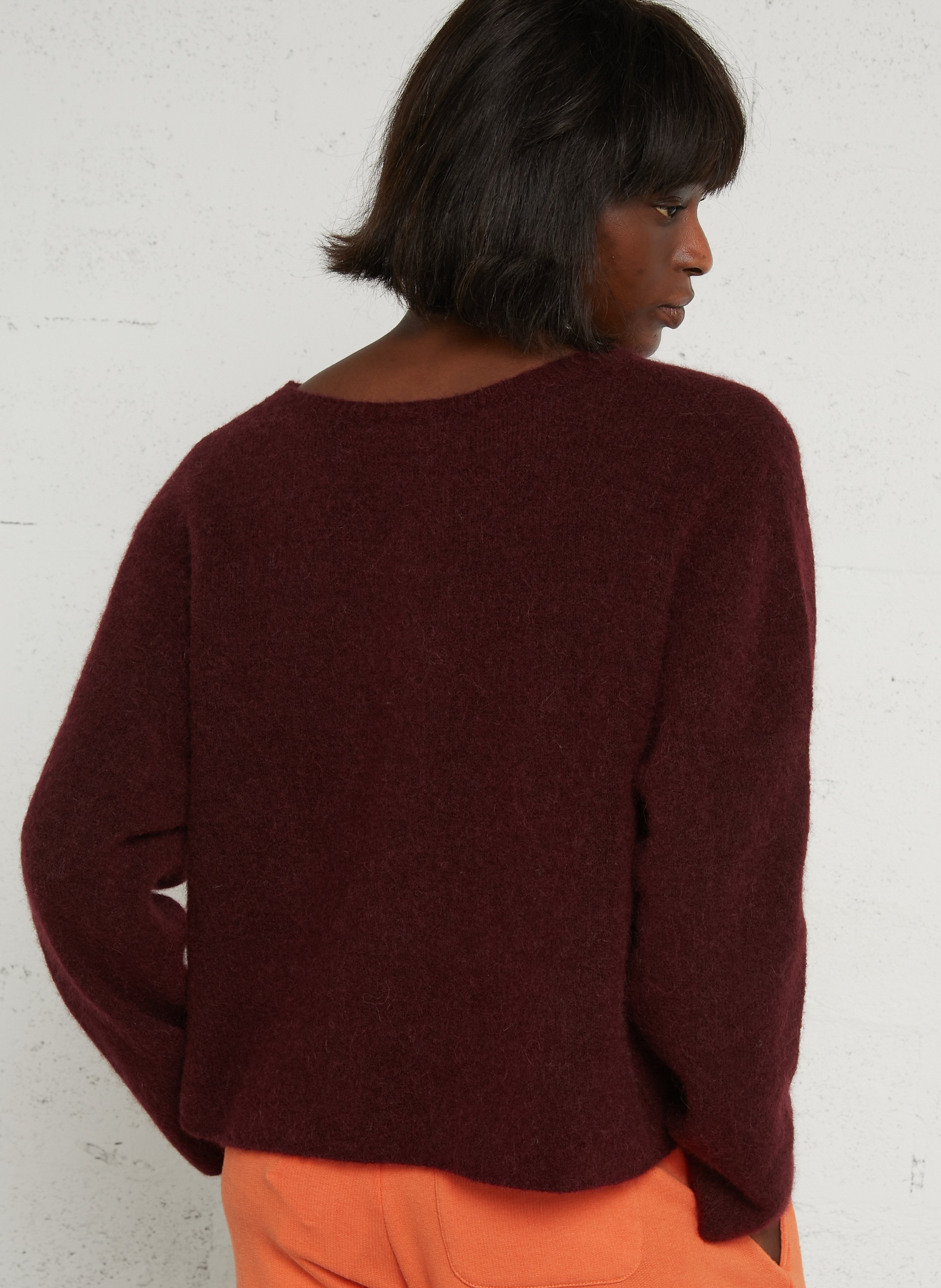 Gerade geschnittener Rundhalspullover AMERICAN VINTAGE Rot