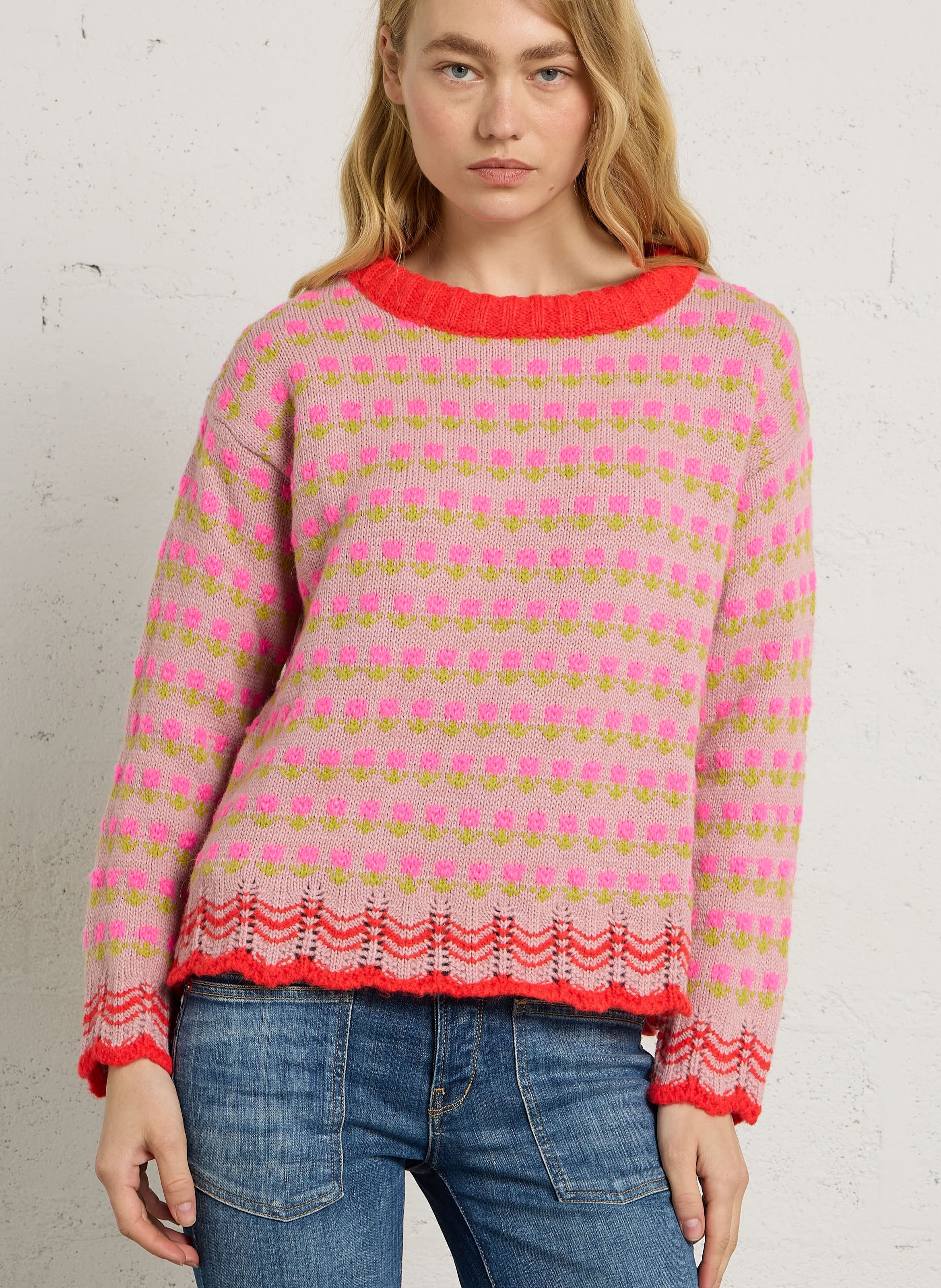 Oversized trui DR BLOOM Roze
