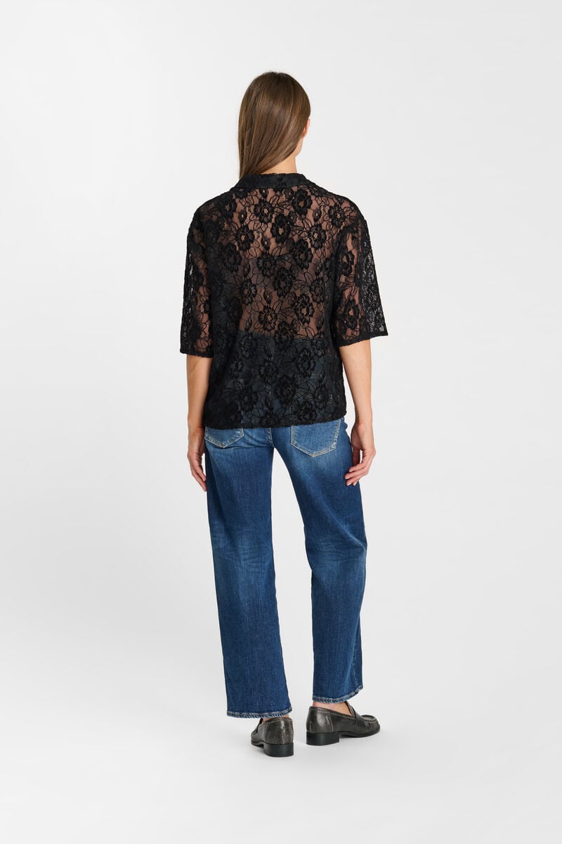 Buttoned shirt LE TEMPS DES CERISES Black