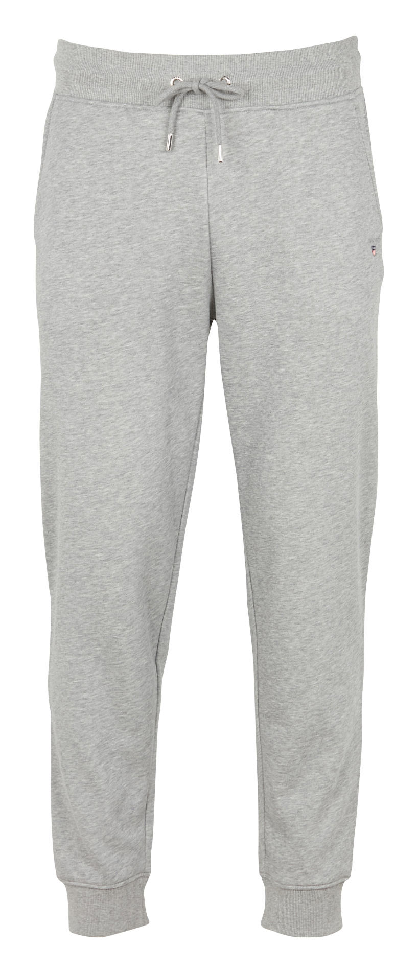 Straight embroidered cotton-blend joggers GANT Grey