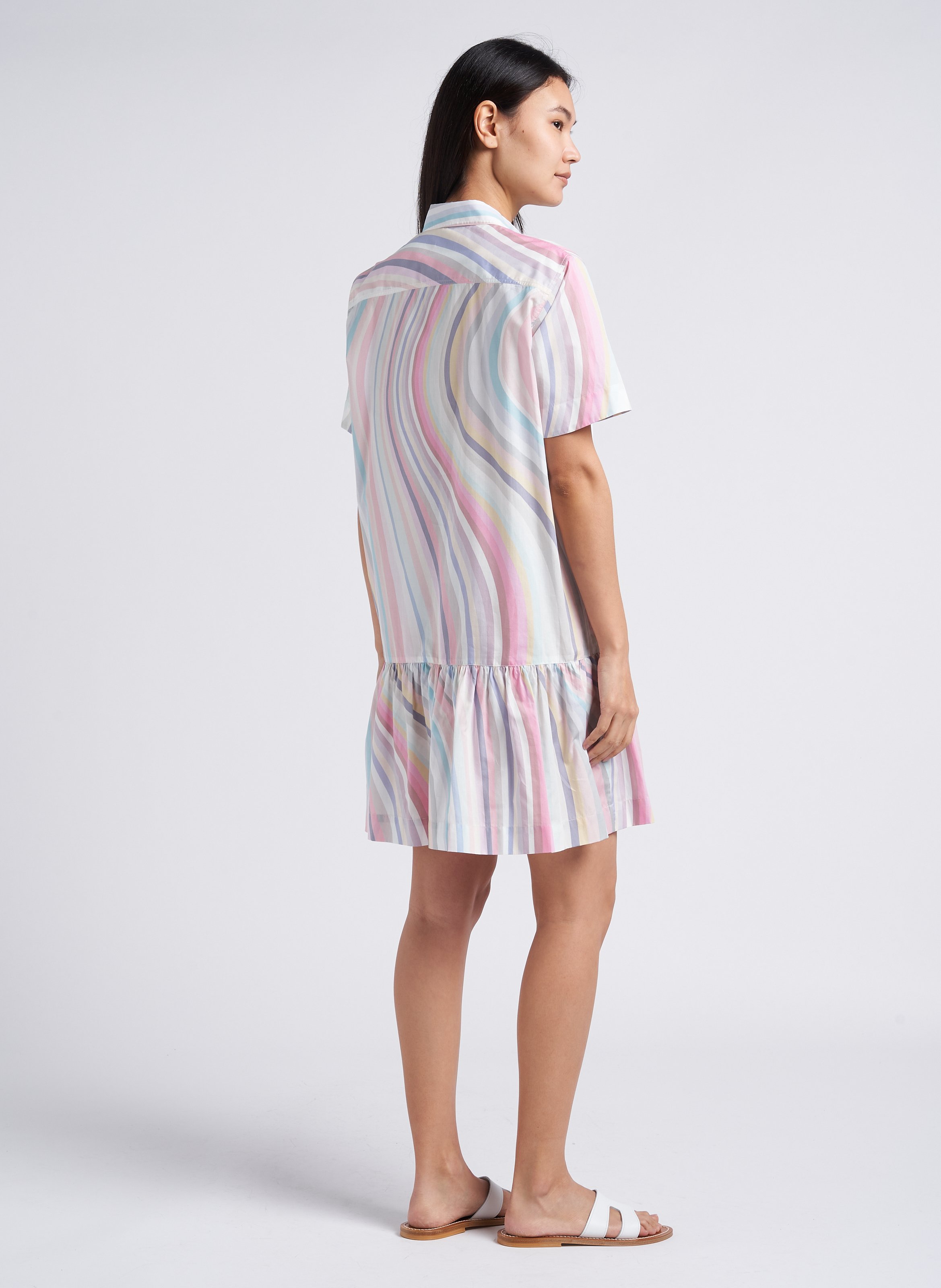Short printed cotton shirt dress PAUL SMITH Multicolored