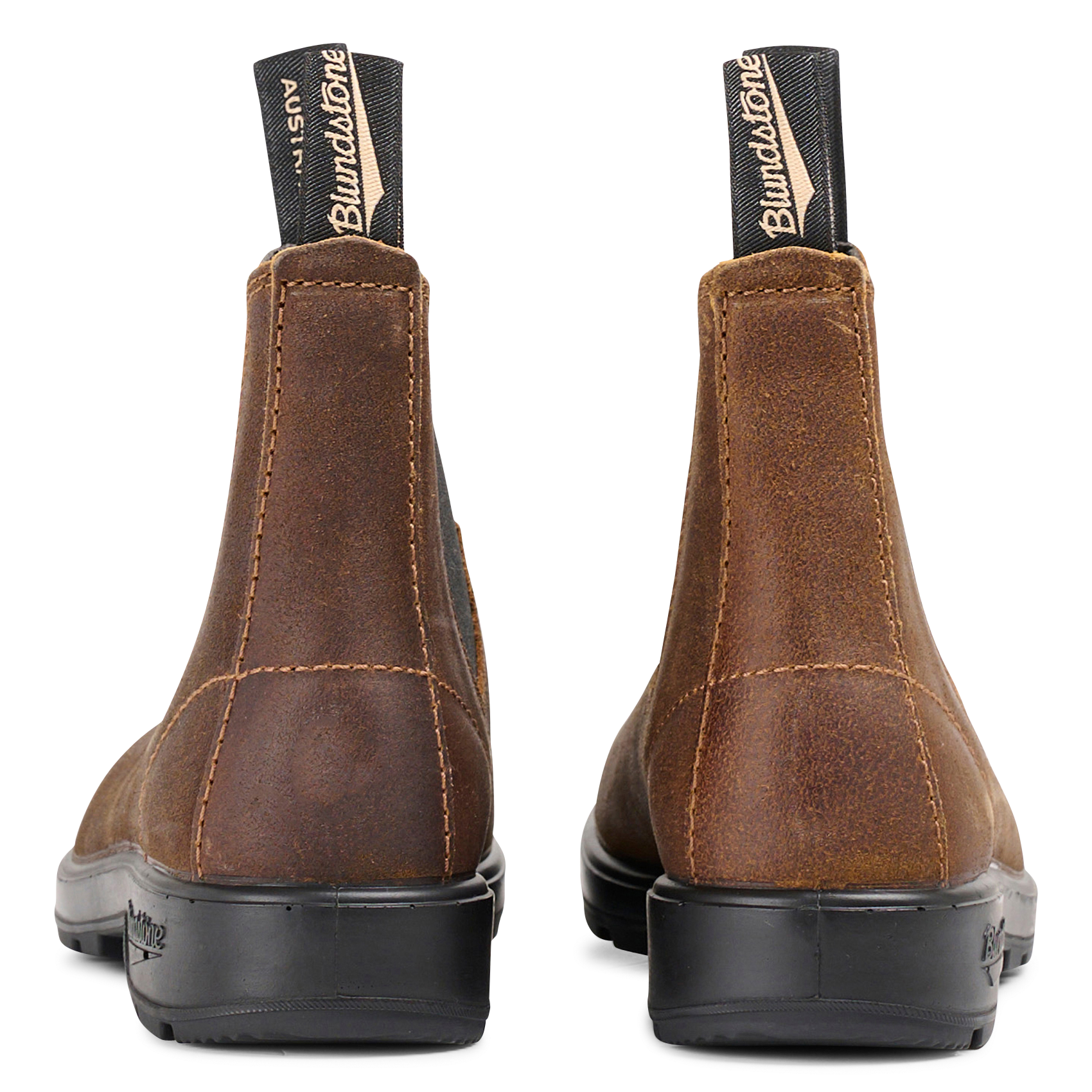 Mixed leather ankle boots BLUNDSTONE Brown