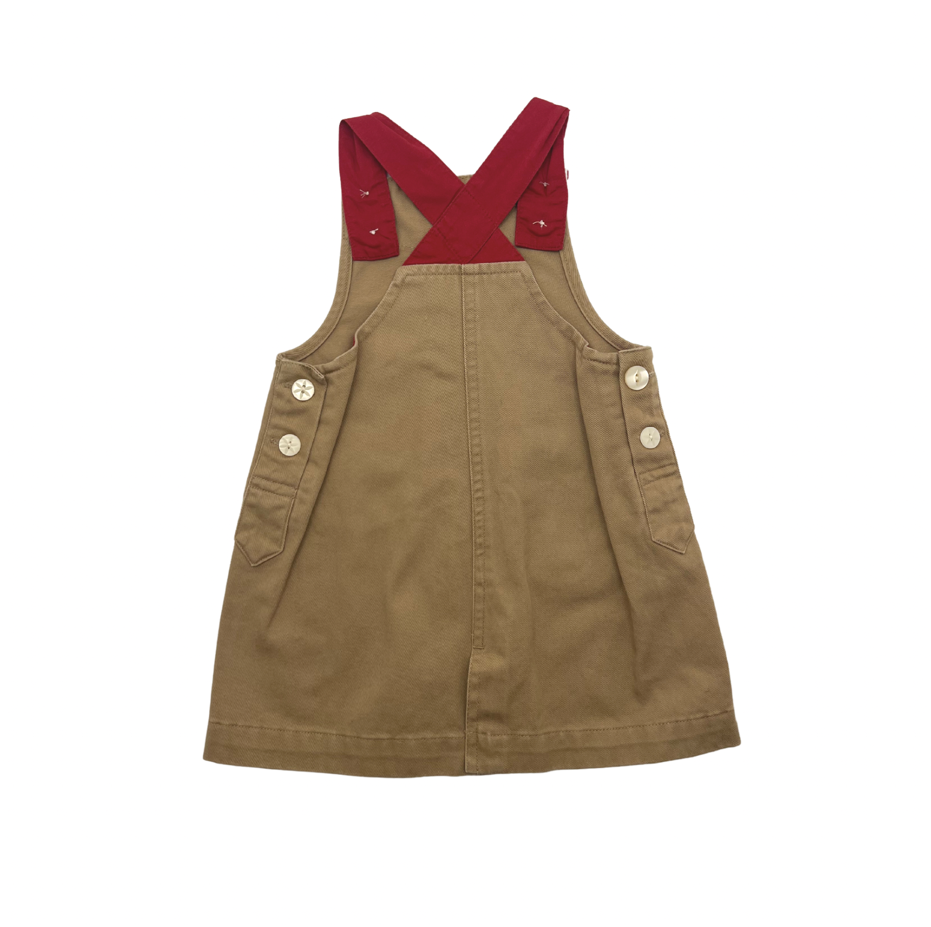 Beige Baby Dress - 6 months POLO RALPH LAUREN - Seconde Main Beige