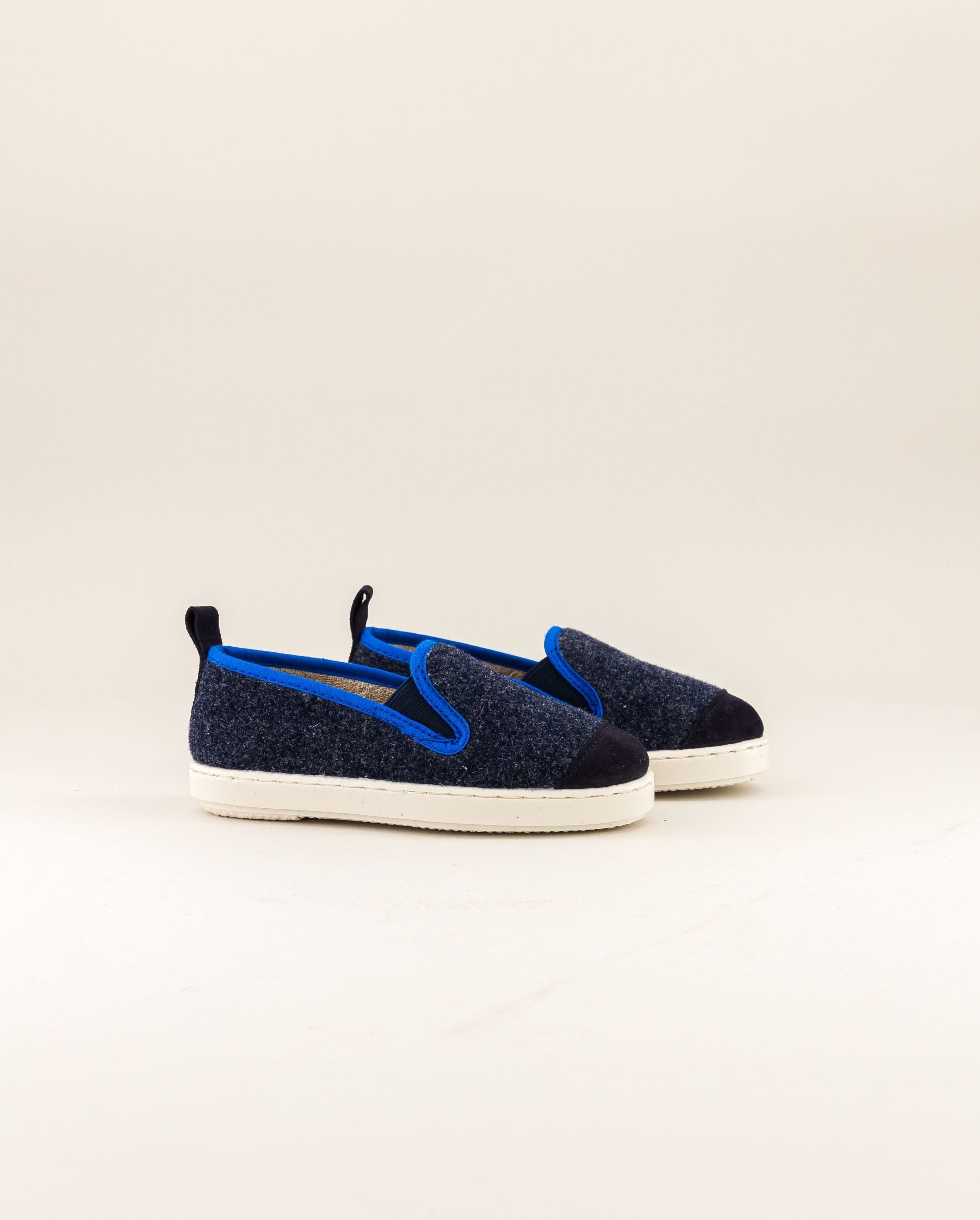 Child wool slipper, navy ocean ANGARDE Blue