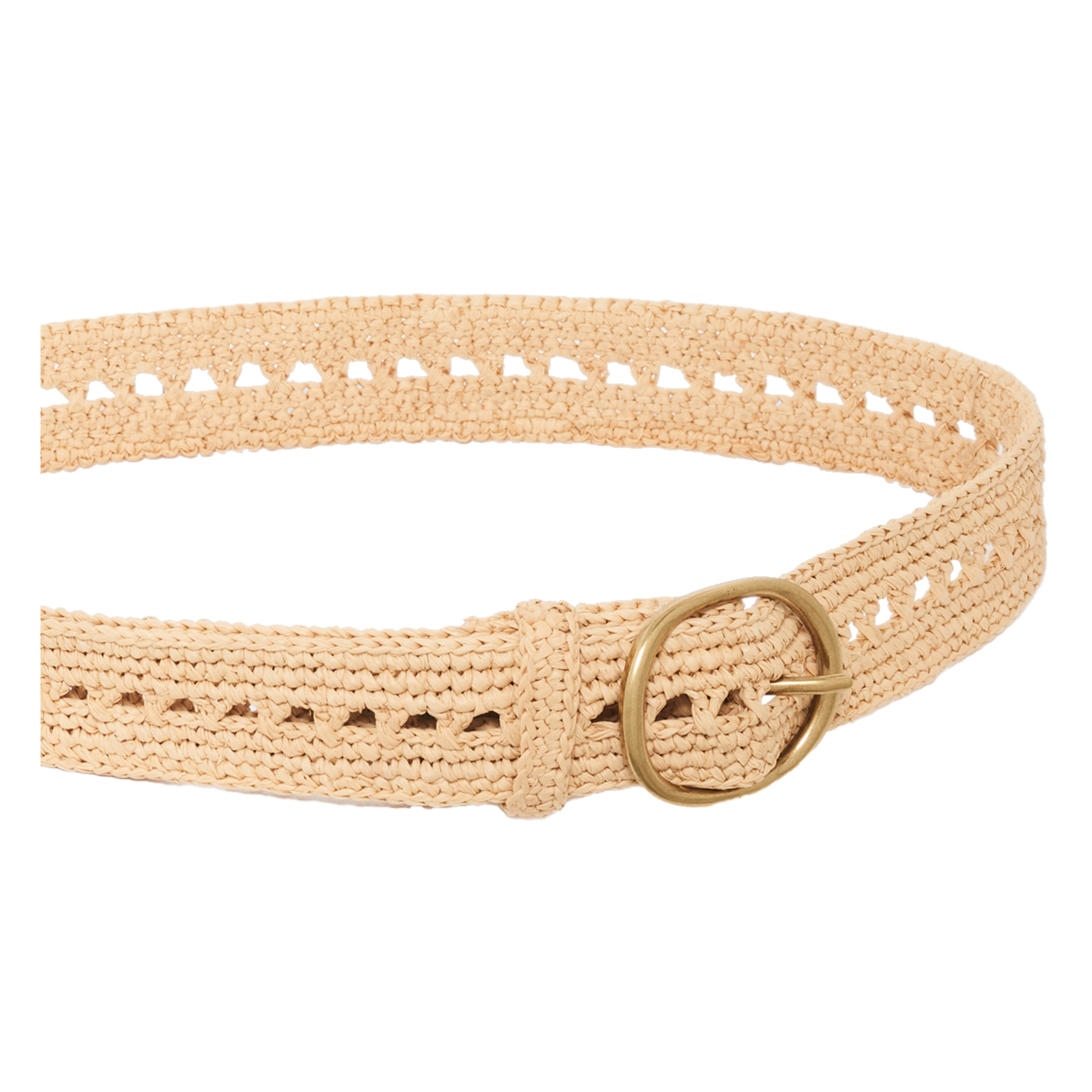 Ceintuur van raffia PABLO Beige