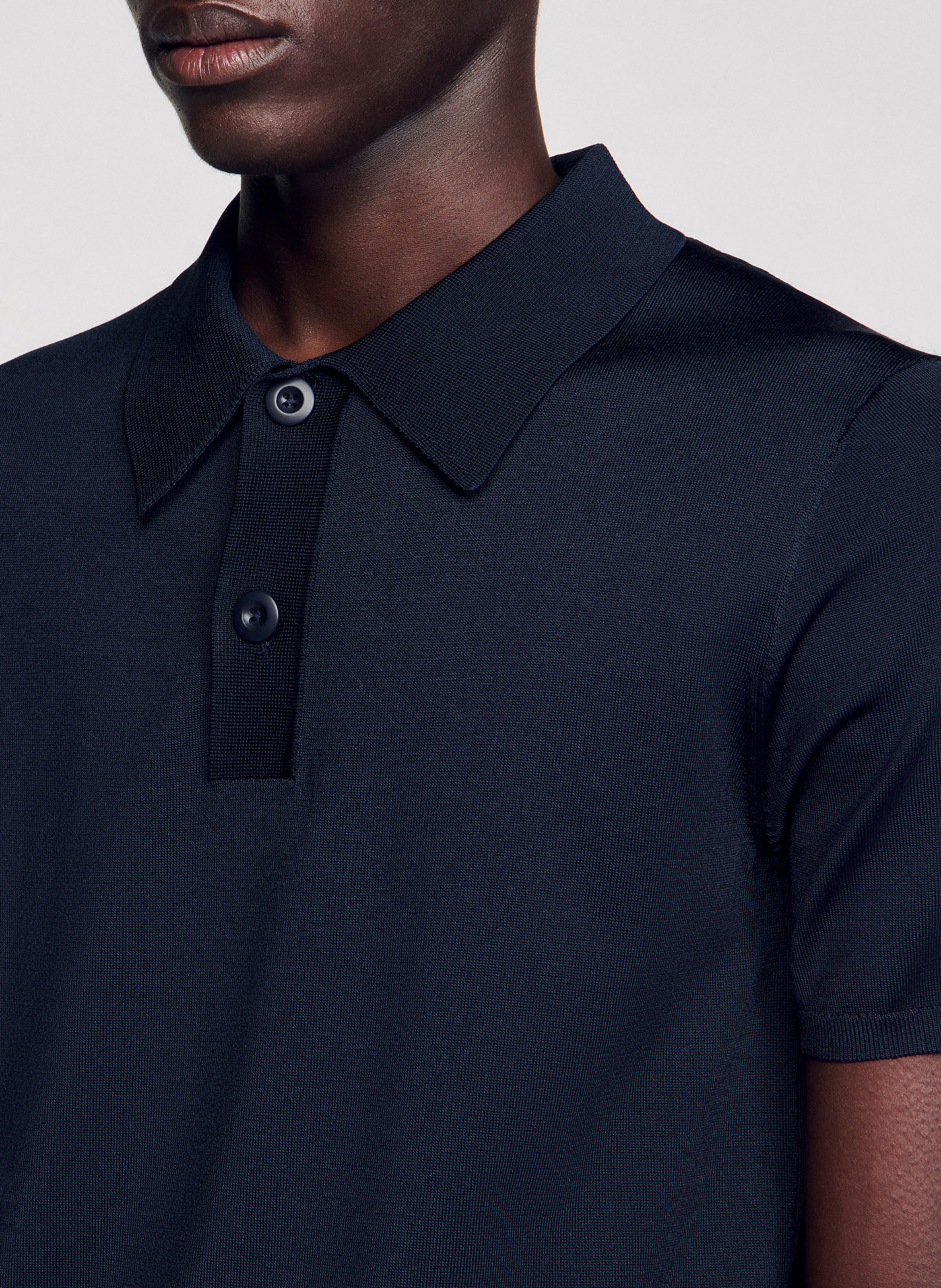 Polo regular fit  SANDRO Bleu