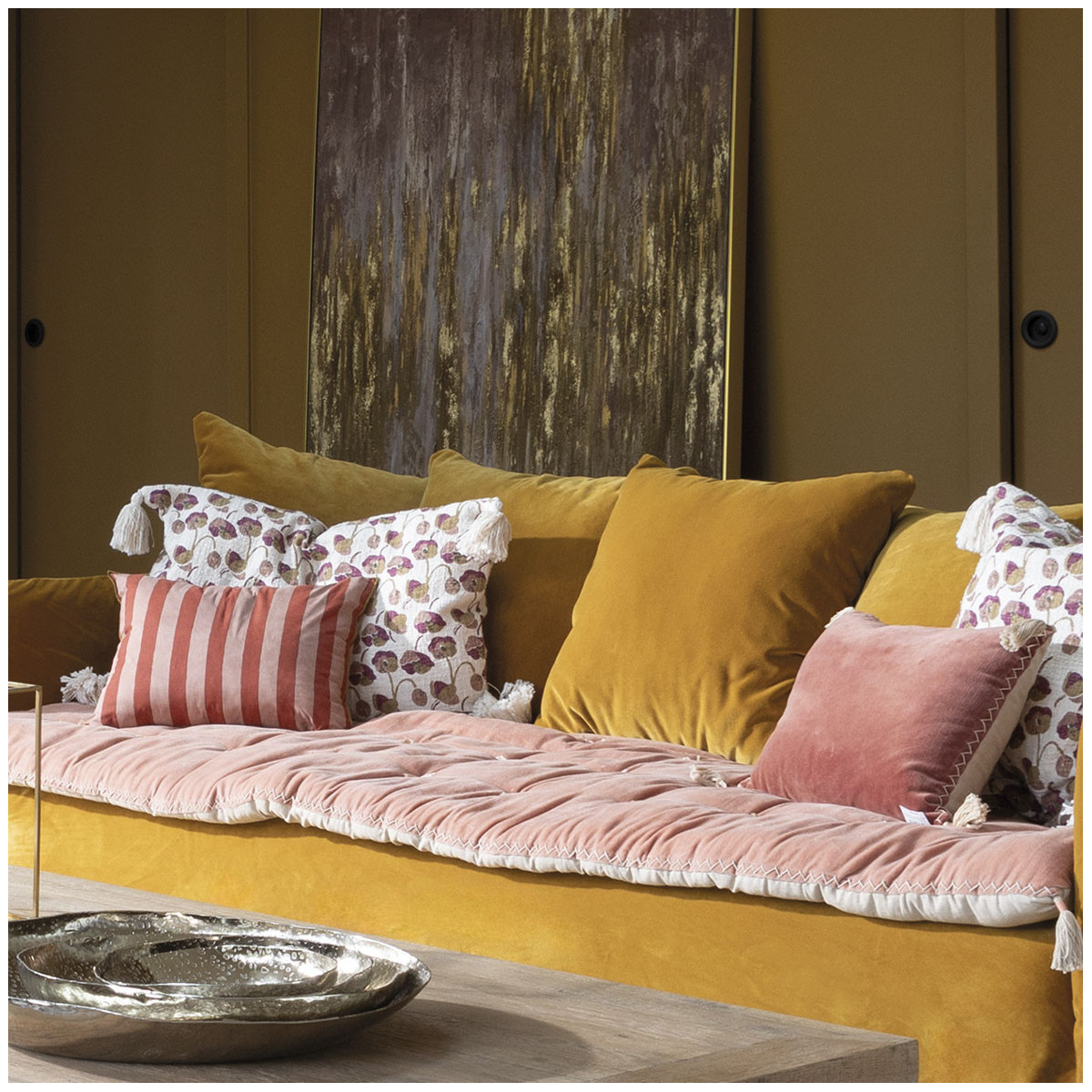 Housse de coussin BLANC D'IVOIRE Blanc