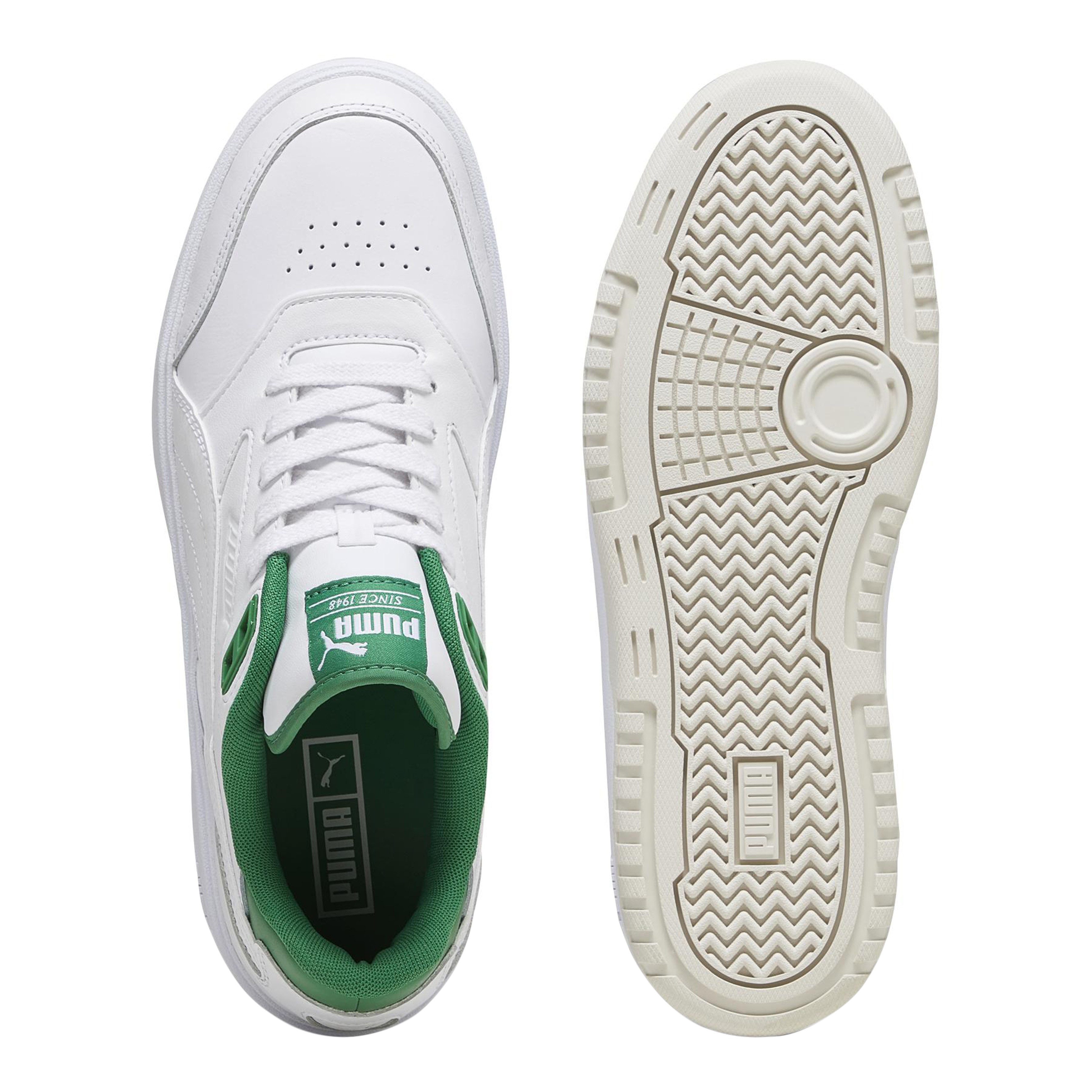 Low leather basketball sneaker doublecourt PUMA White