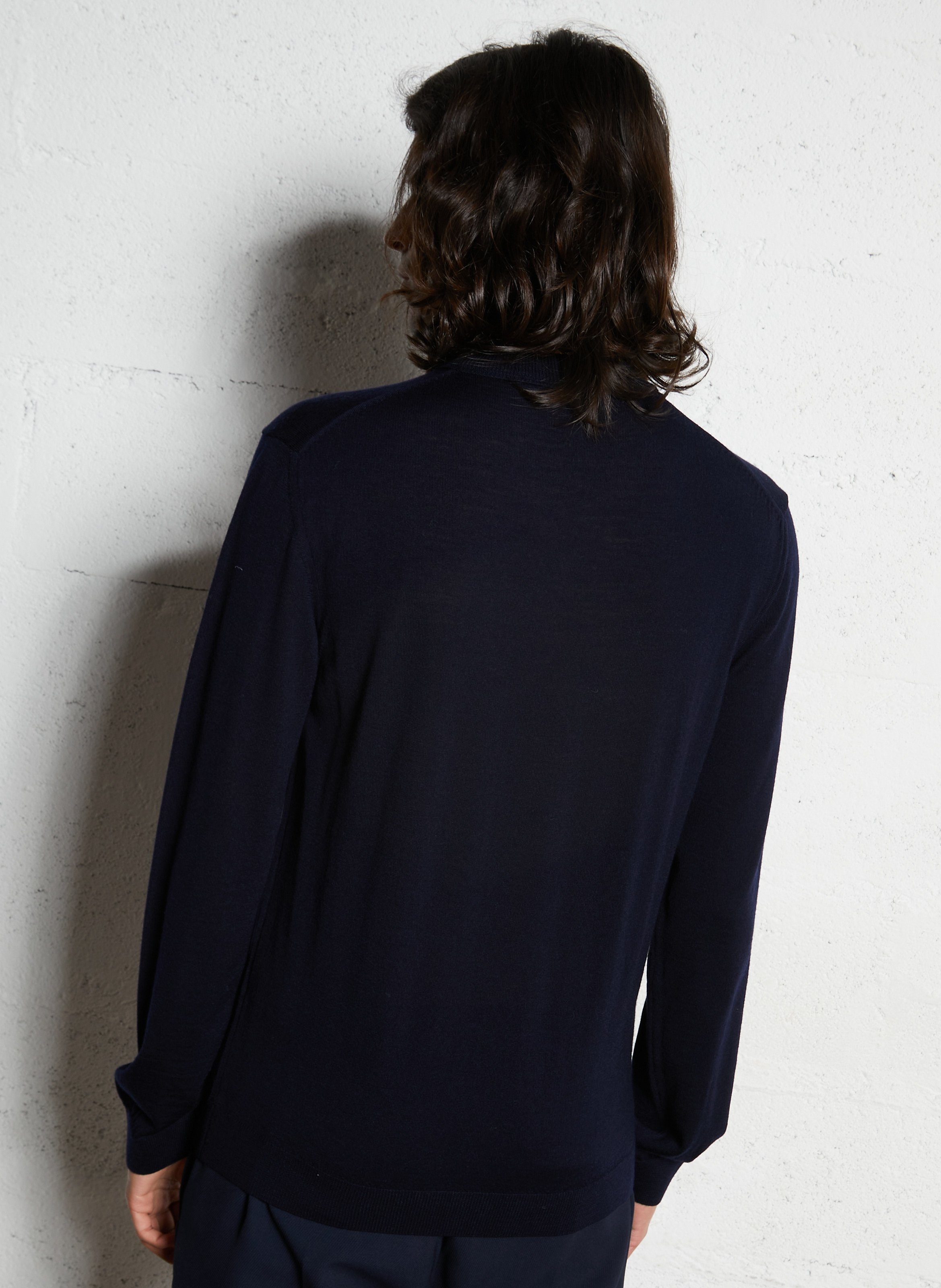 Blossom V-neck wool sweater IKKS Blue