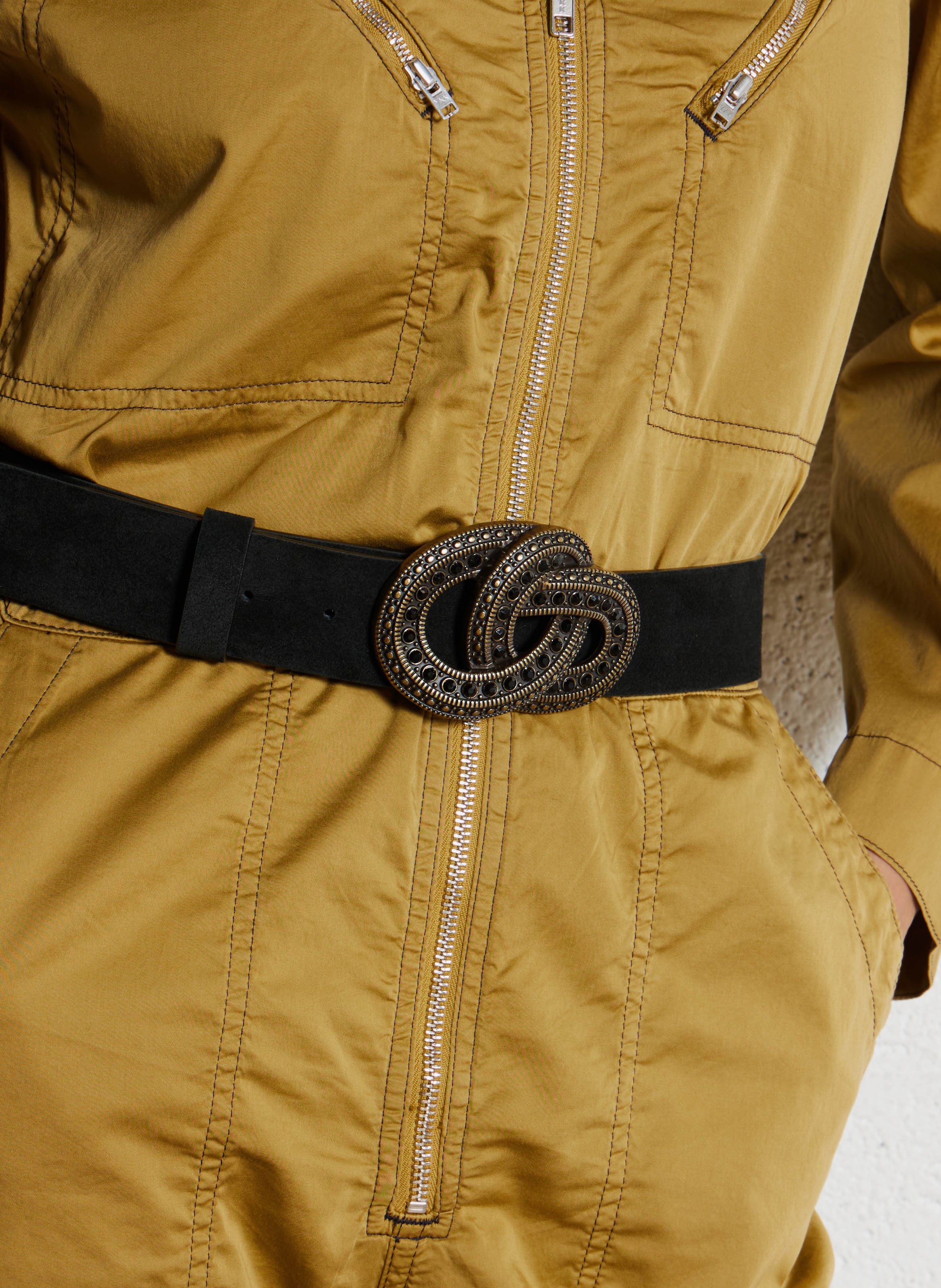 Ceinture en cuir MAISON 123 Noir