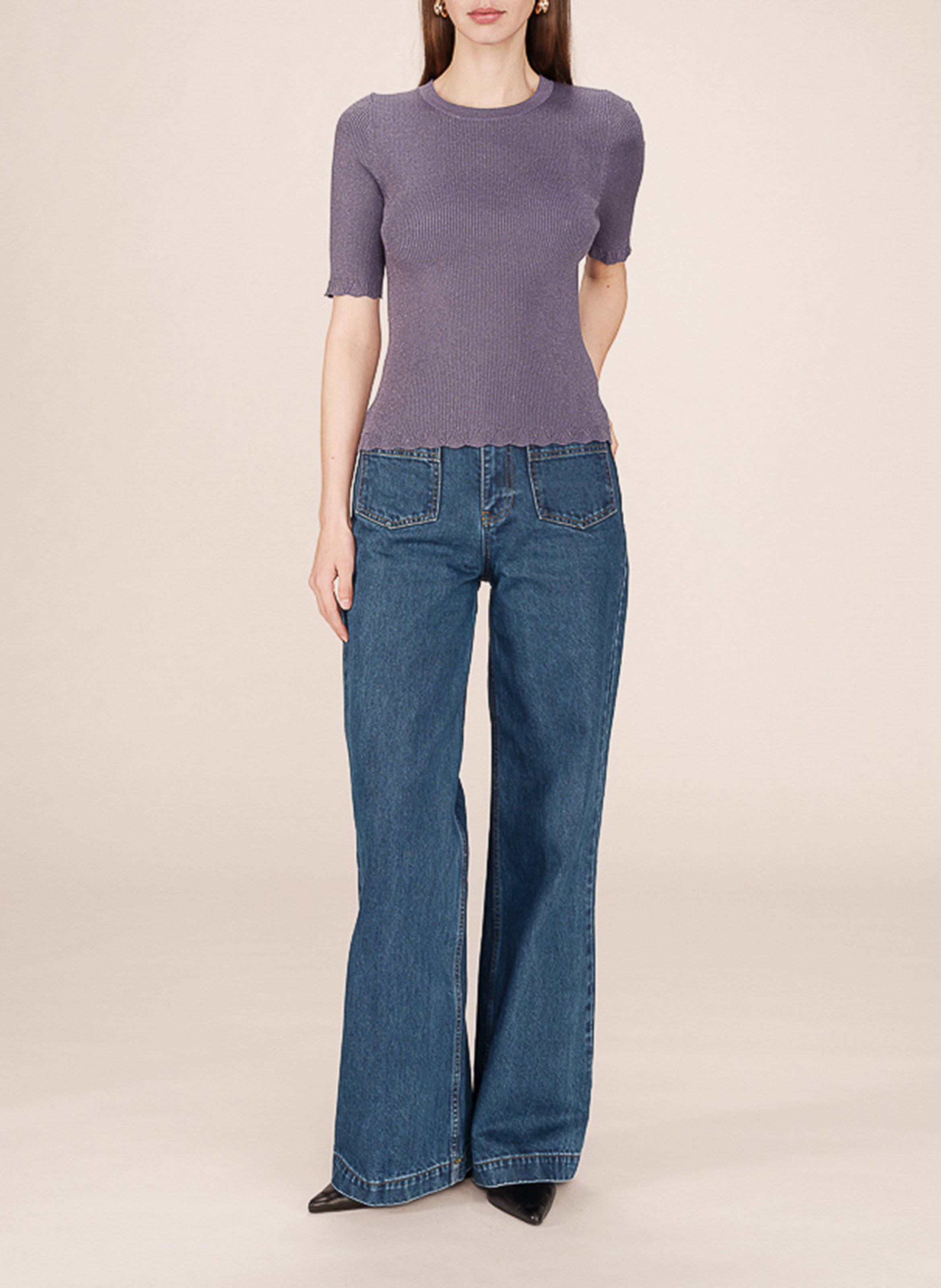 High-neck sweater GRACE ET MILA Blue