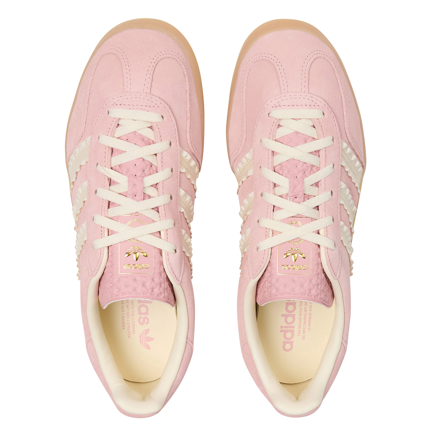 Baskets basses en cuir ADIDAS Rose