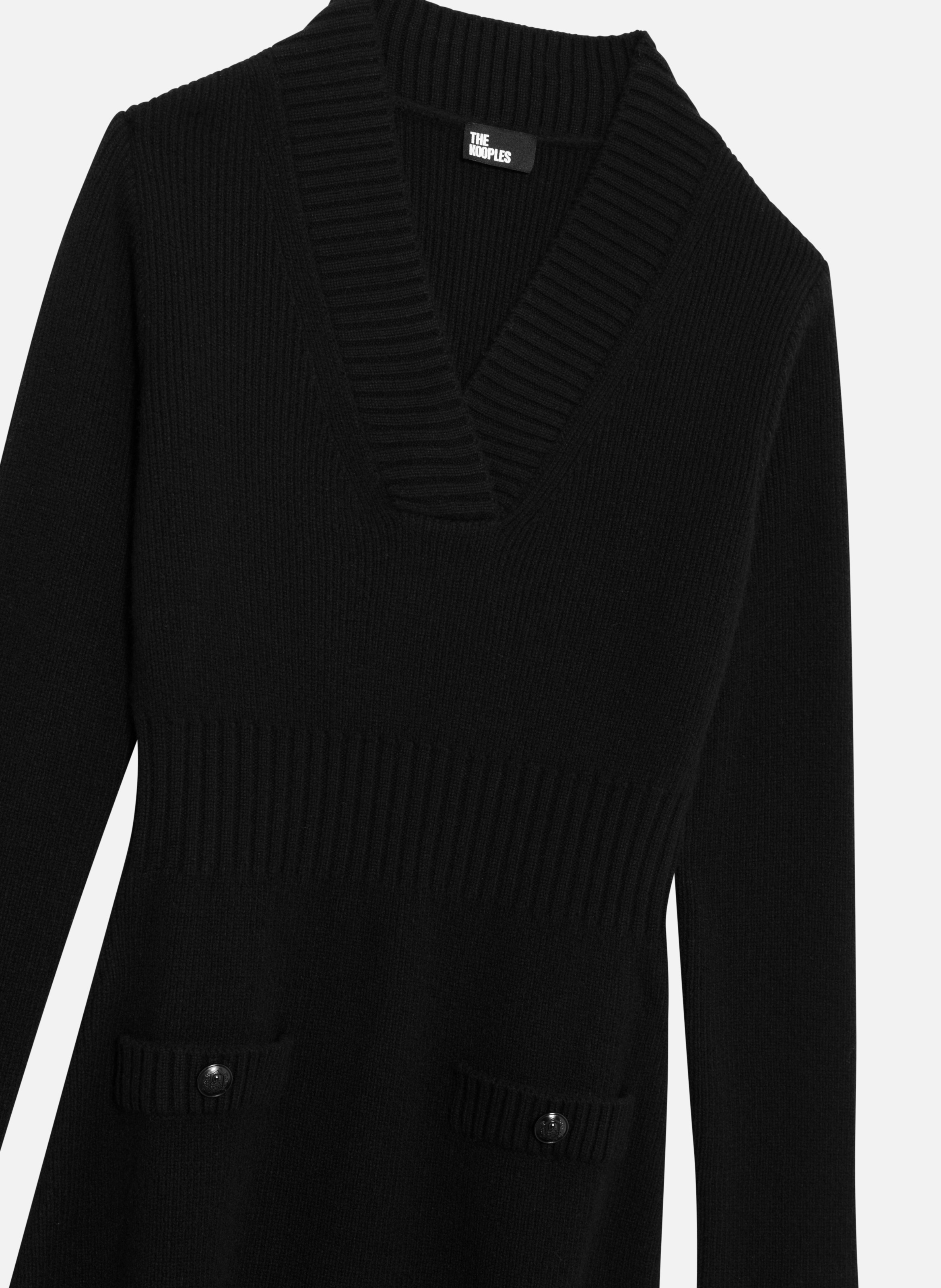 Long wool dress THE KOOPLES Black