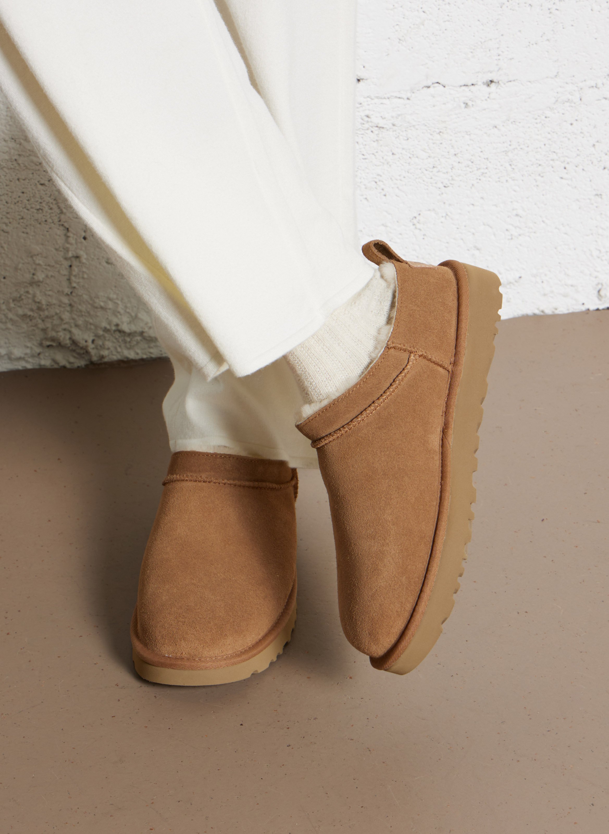 Hoge leren sandalen UGG Bruin