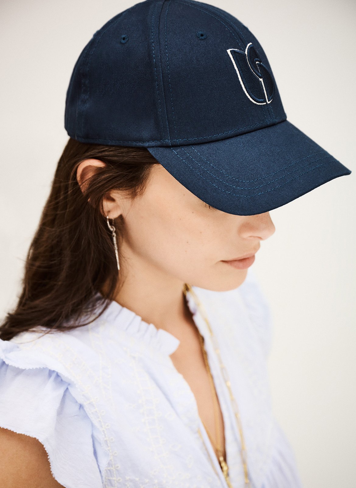Casquette en coton BA&SH Bleu