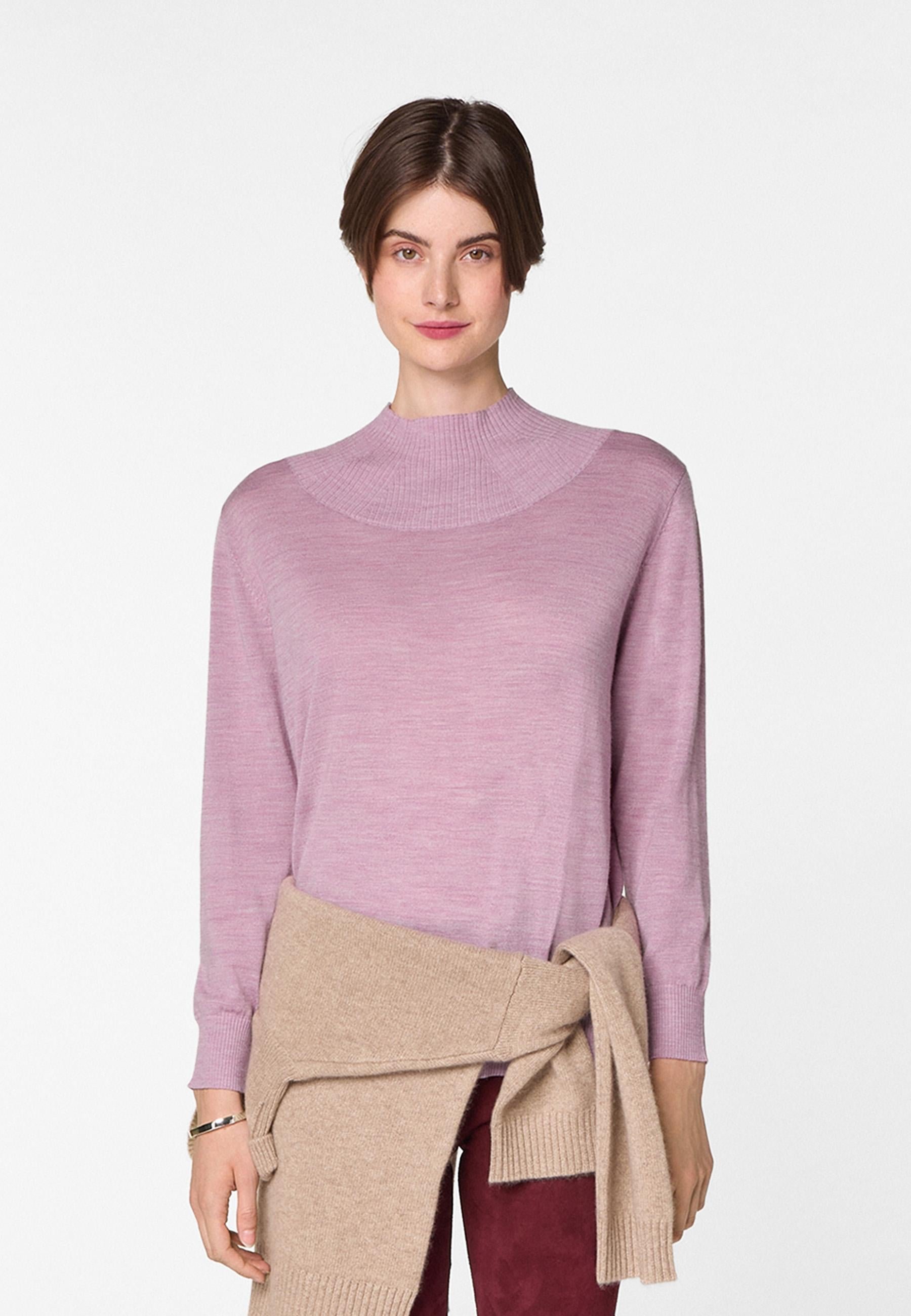 High-neck merino wool sweater RODIER Pink