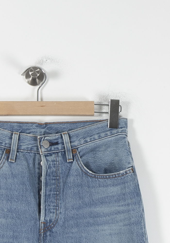 Cropped slim jeans with studs LEVI'S - Seconde main Blue