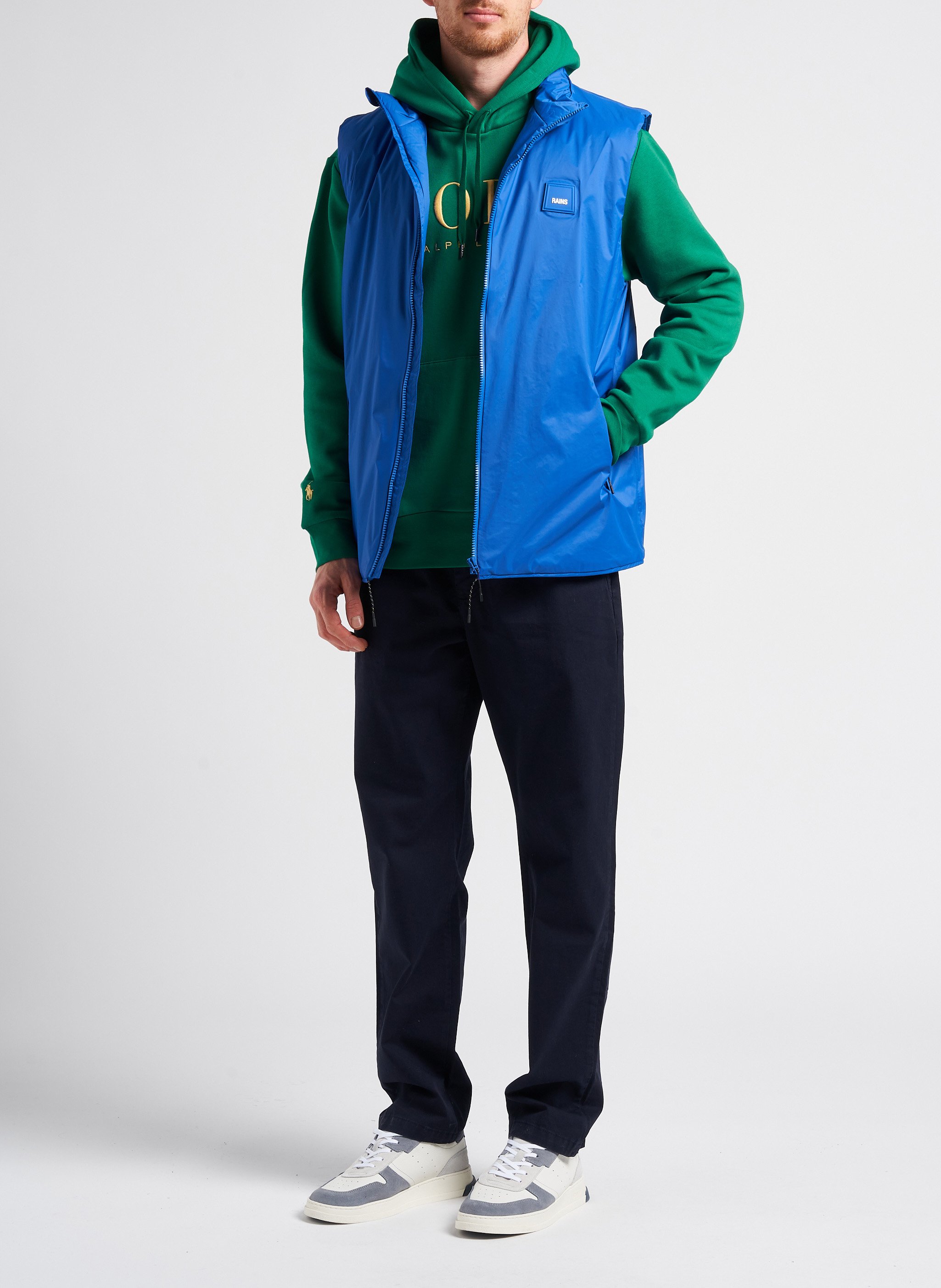 Mouwloos jasje RAINS Blauw