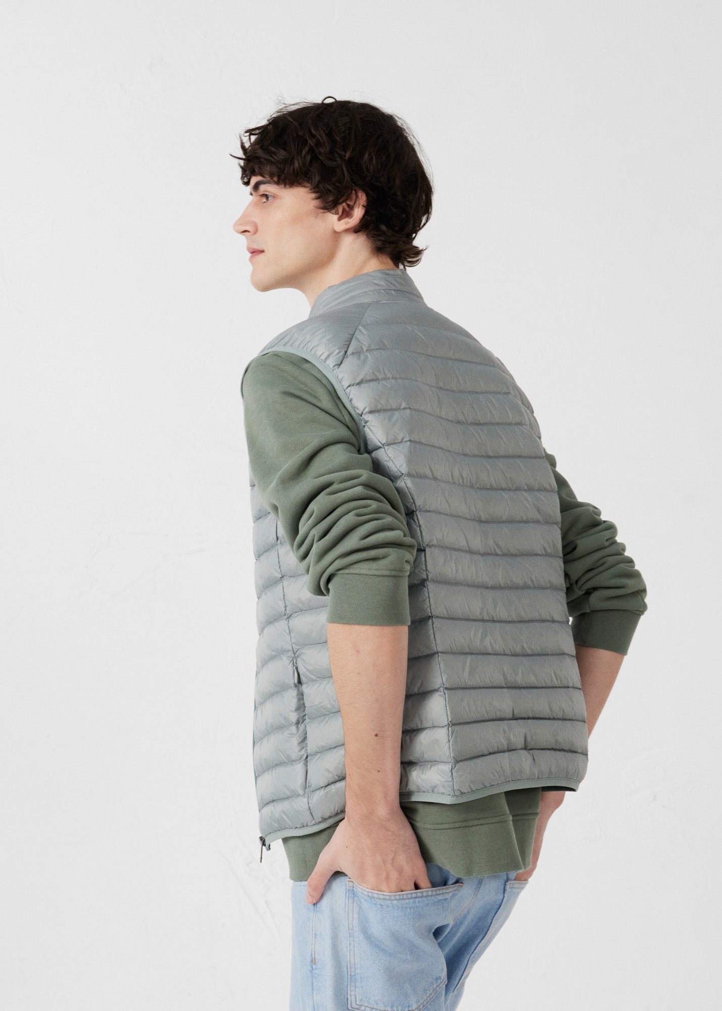 Doudoune sans manches tom JOTT Gris