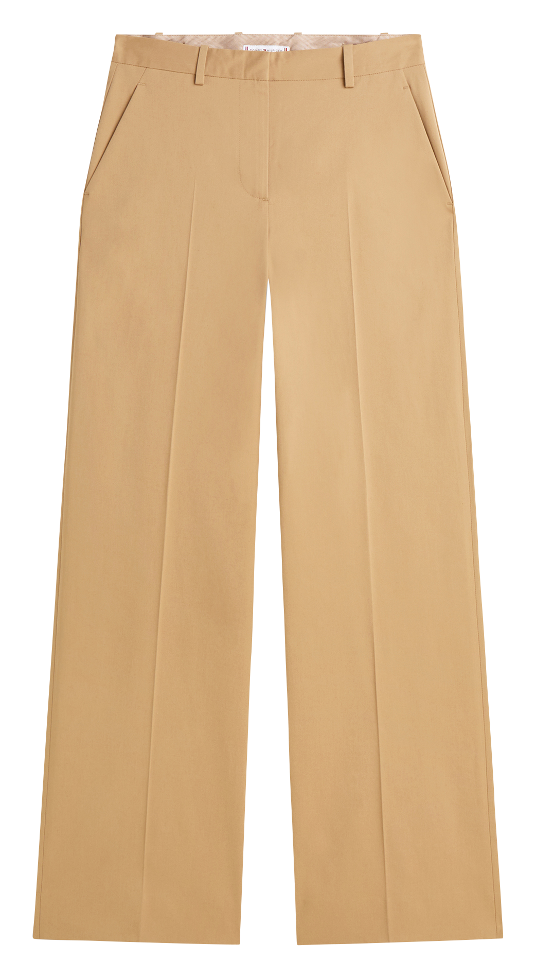 Straight tailored trousers in plain color TOMMY HILFIGER Beige