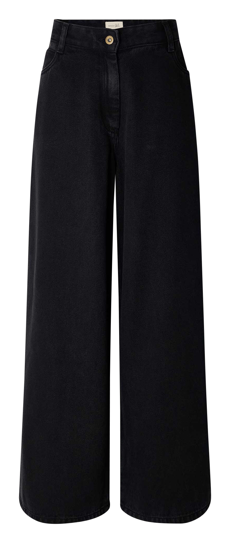 Wide-leg denim jeans SESSUN Black