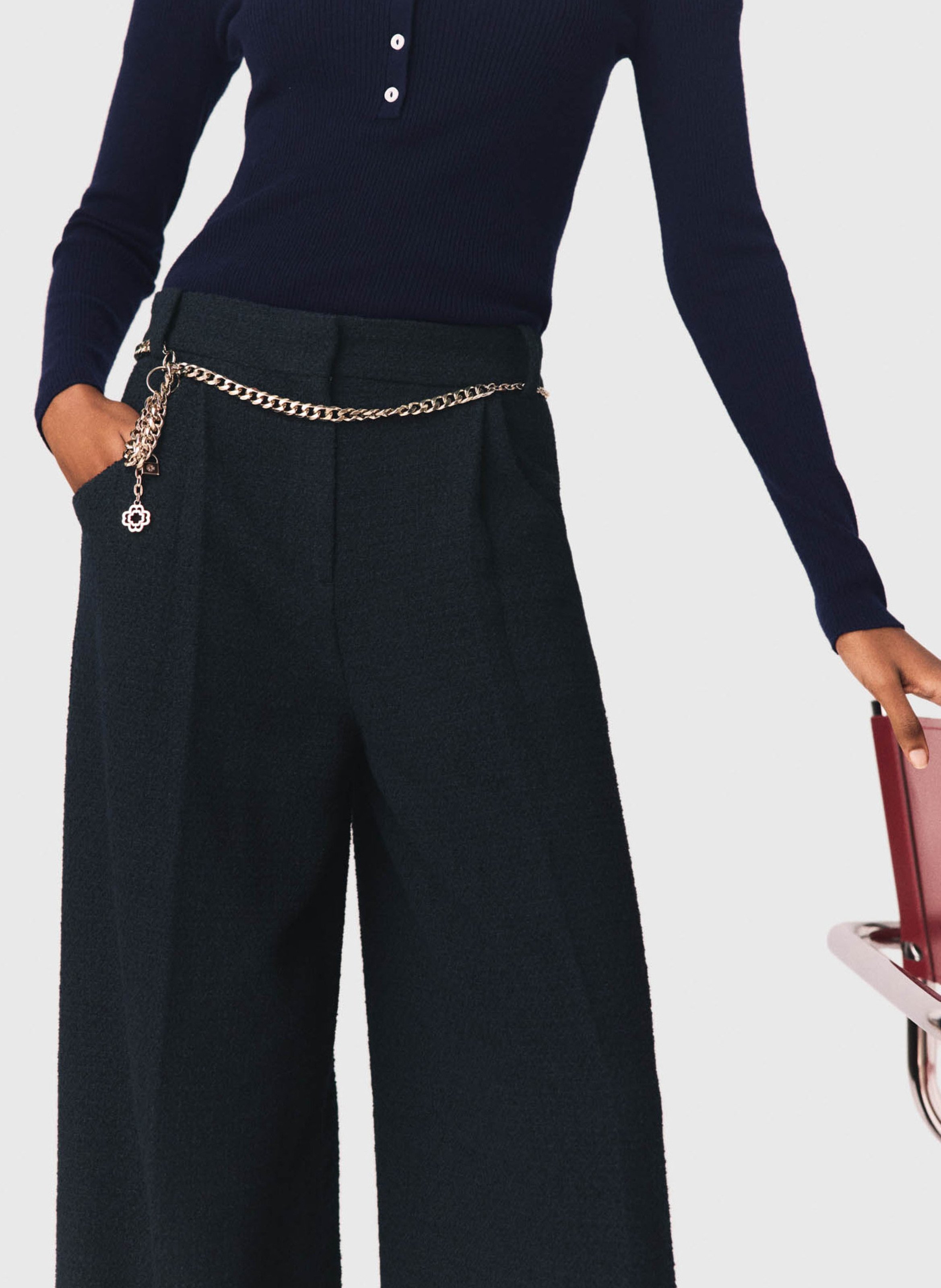 Wide trousers MAJE Blue
