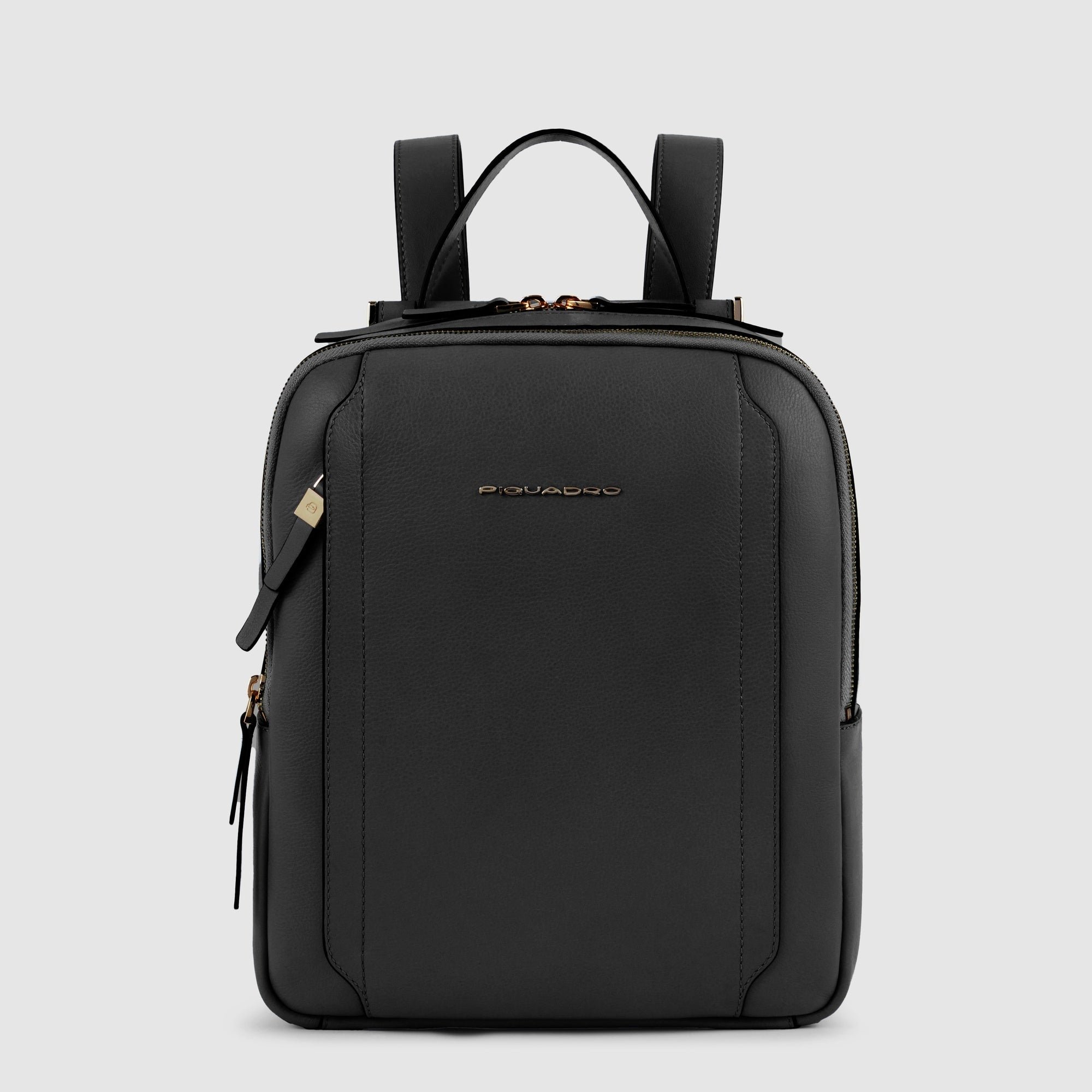 Women's backpack for iPad® with RFID protection PIQUADRO Black