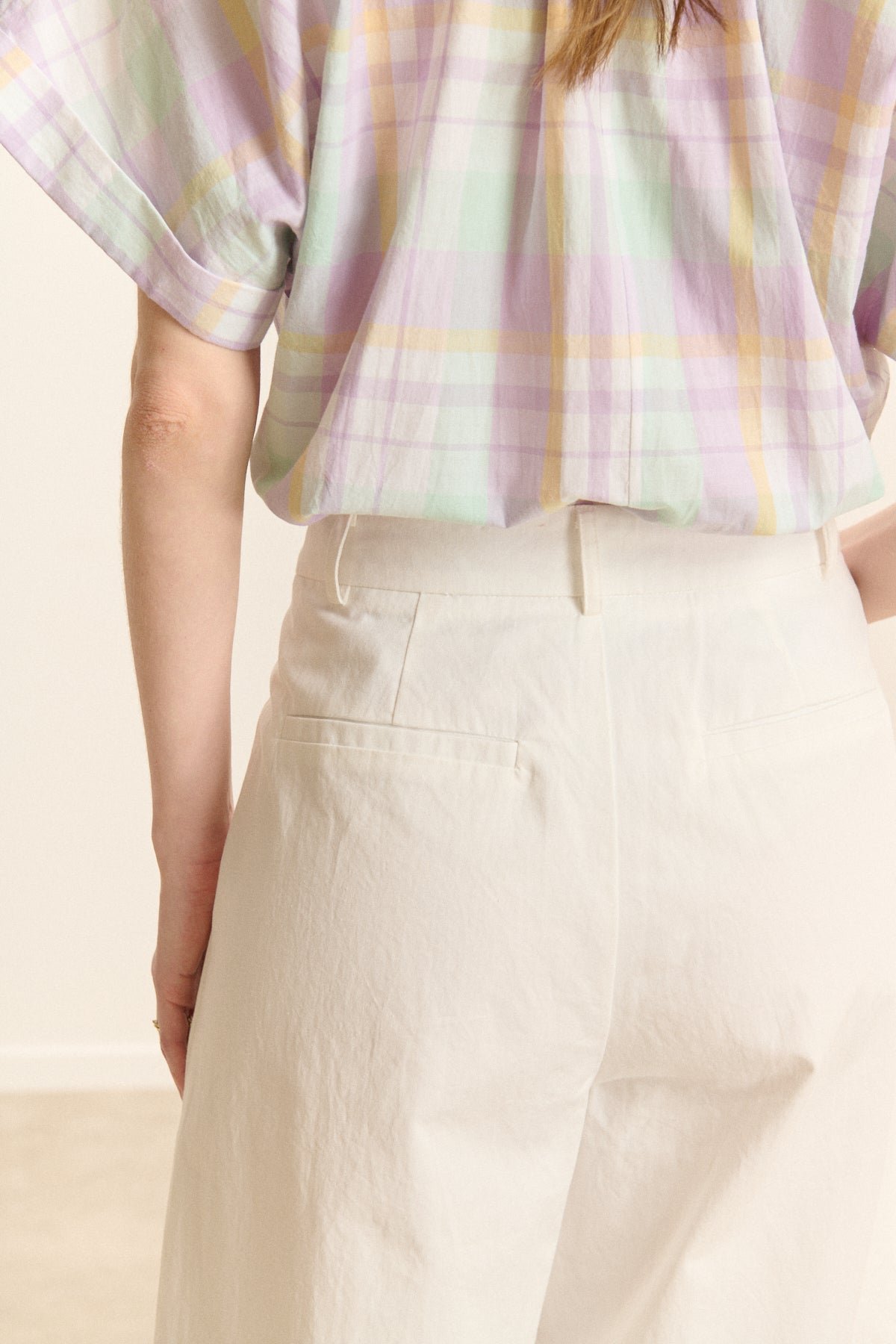 Wide pleated trousers  GARANCE PARIS White