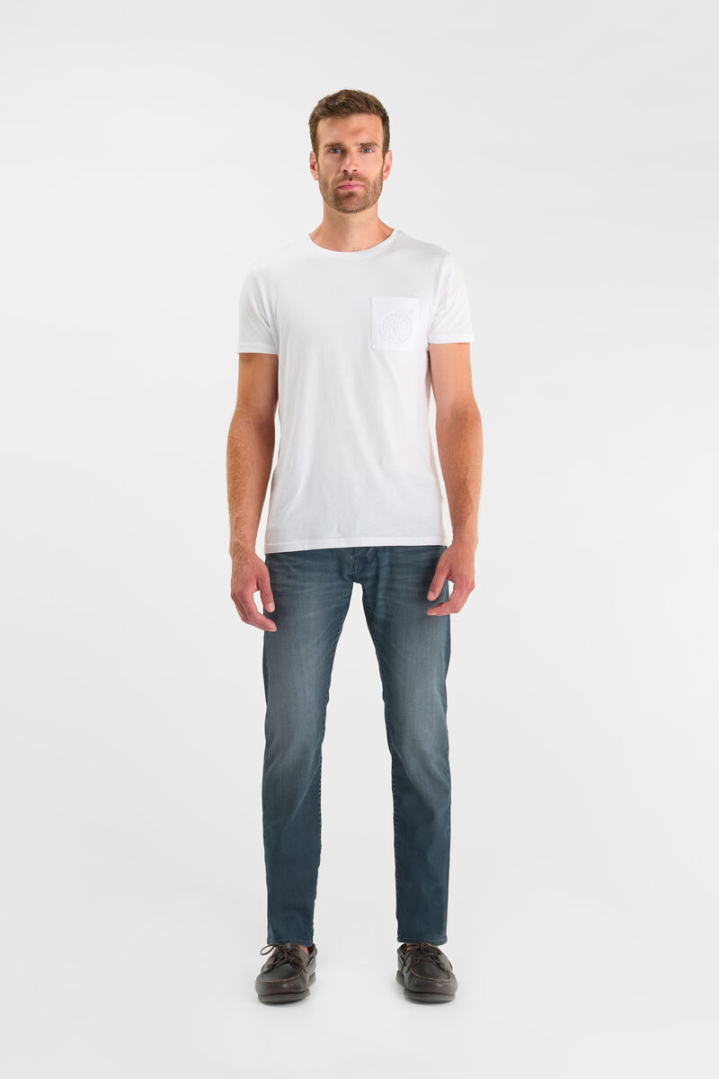 Jeans slim stretch , longueur 34 LE TEMPS DES CERISES Blue