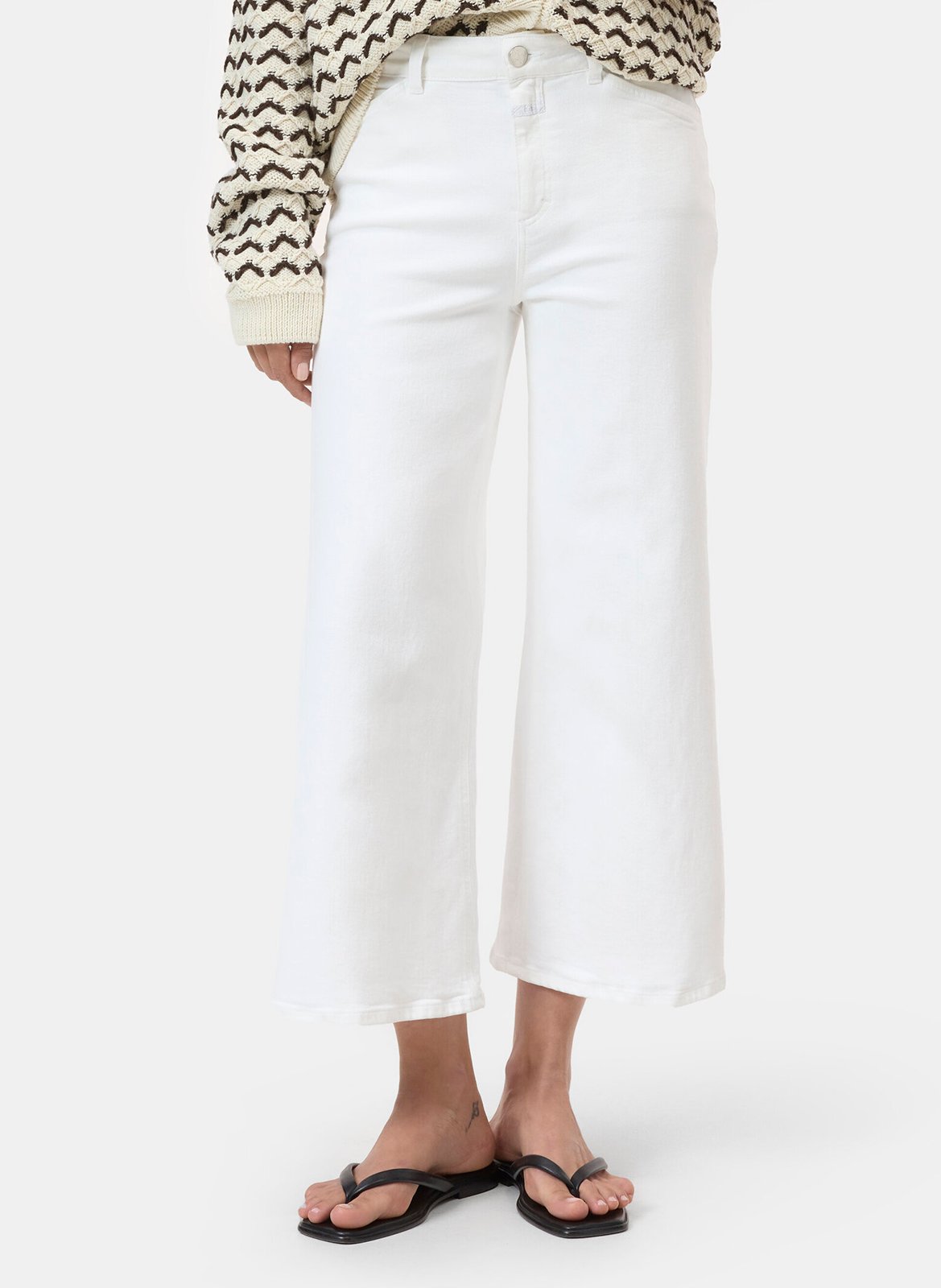 Cropped Jeans aus Baumwoll-Mix CLOSED Weiss