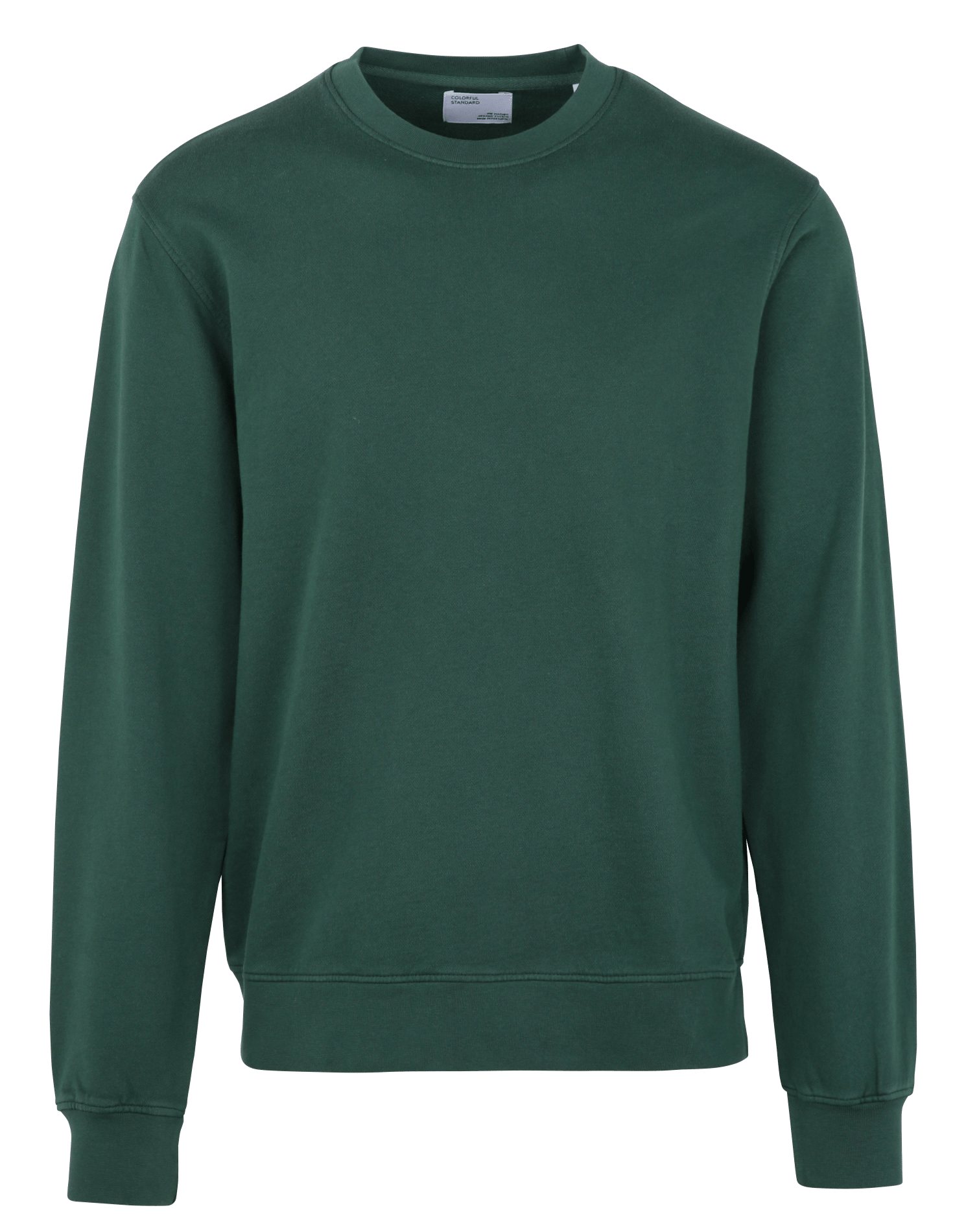 Regular-fit organic cotton sweatshirt with round neck COLORFUL STANDARD Green