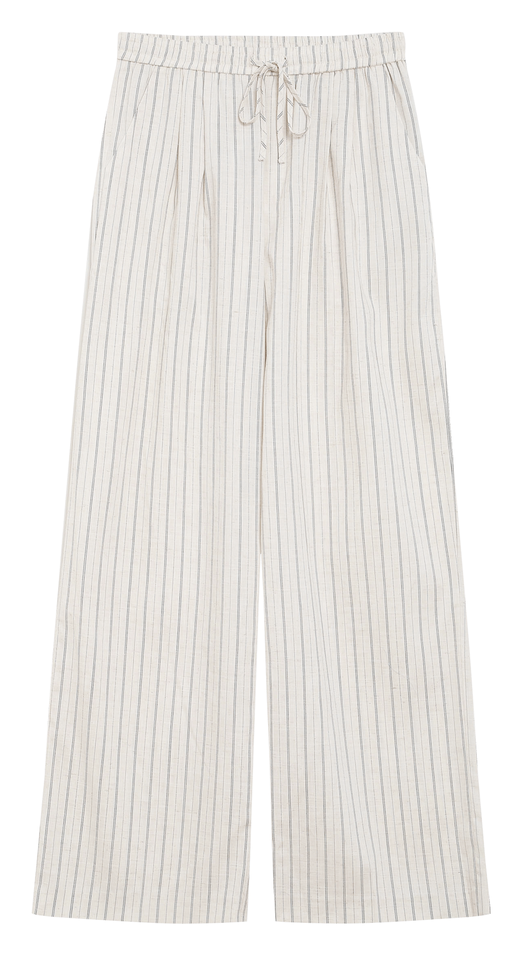 Pantalon large à rayures GRACE ET MILA Beige