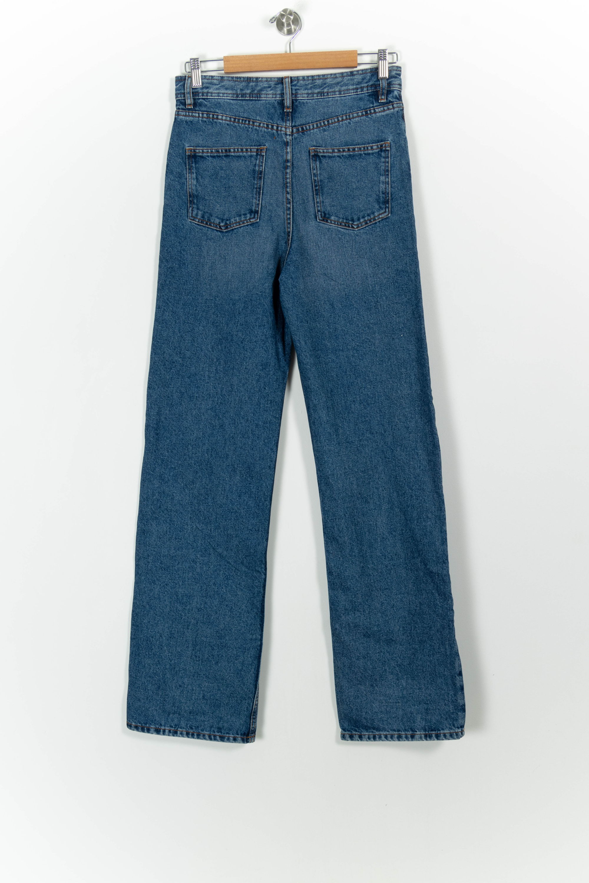 Cropped slim jeans with studs SEZANE - Seconde main Blue