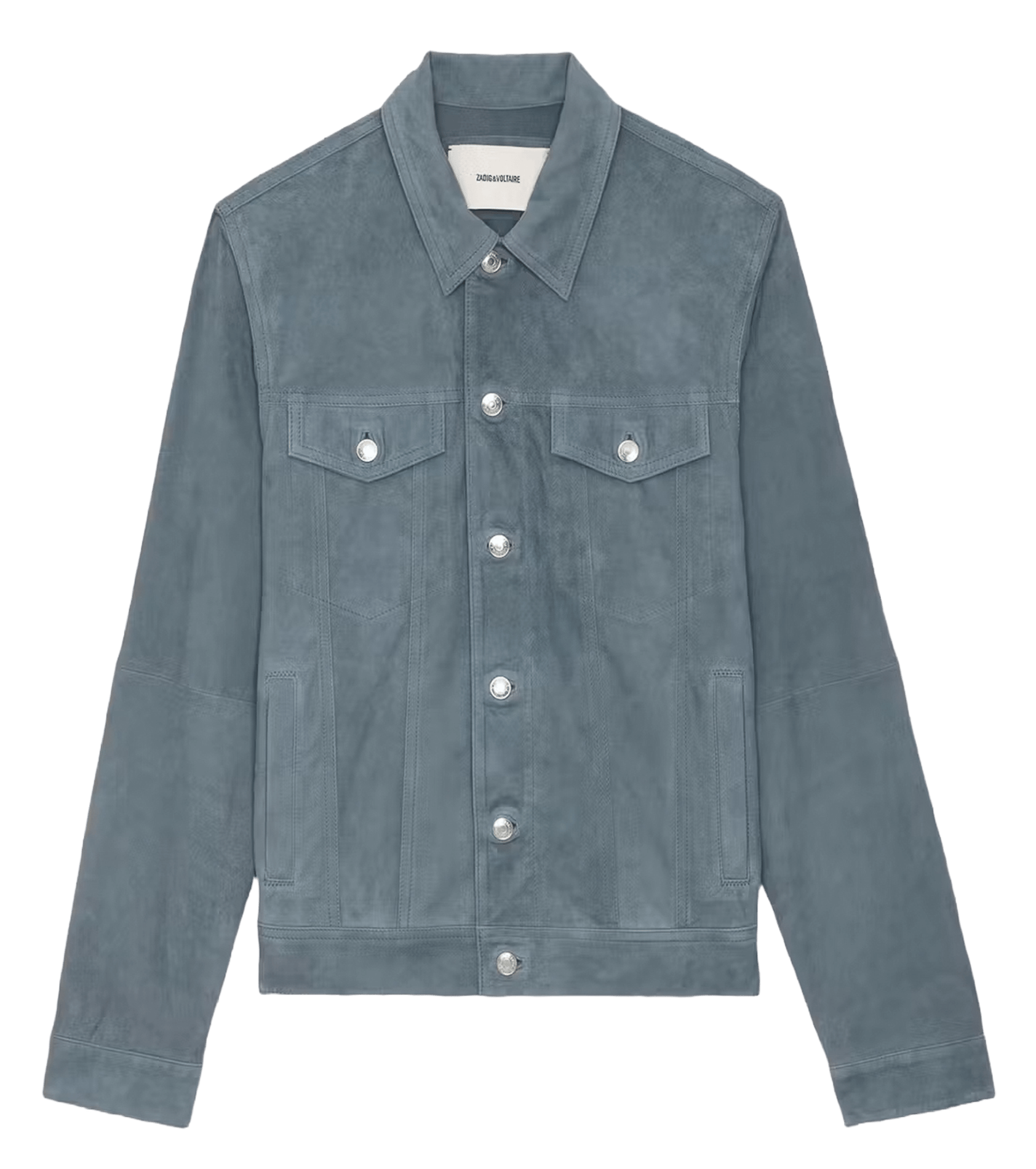 Lambskin leather jacket with classic collar ZADIG&VOLTAIRE Blue