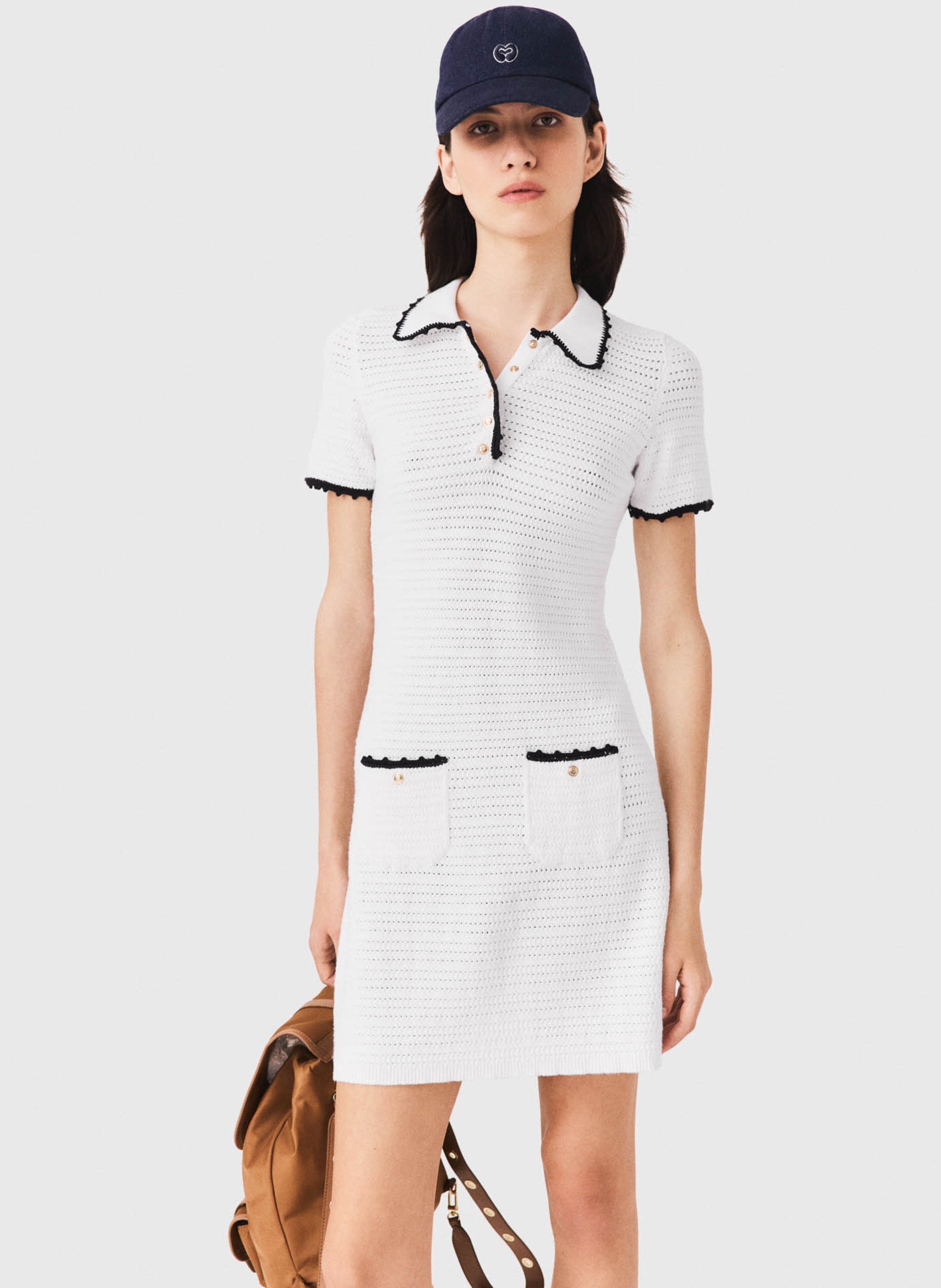 Robe courte ajustée MAJE Blanc