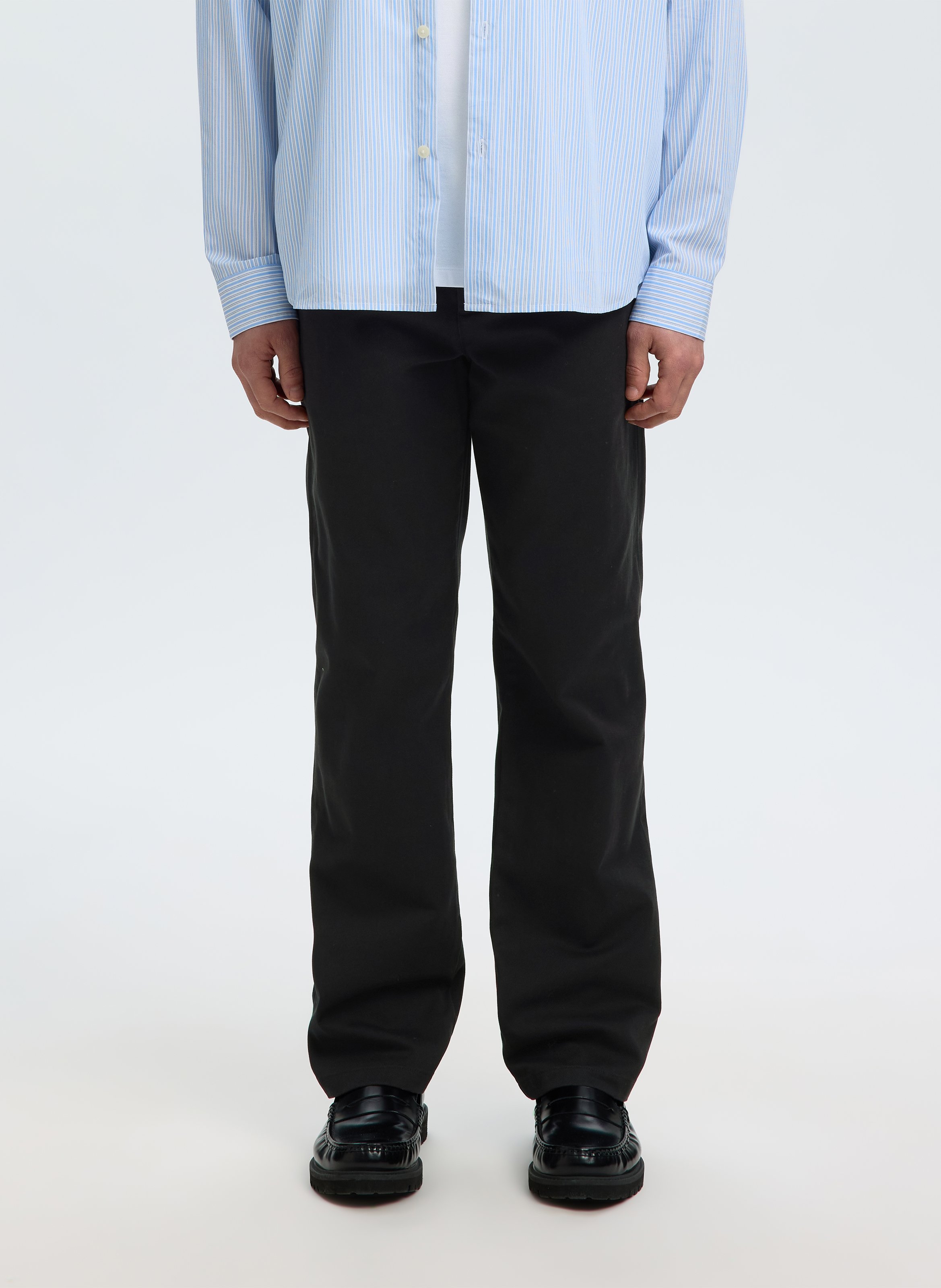 Gerade geschnittene Hose aus Bio-Baumwoll-Mix SELECTED