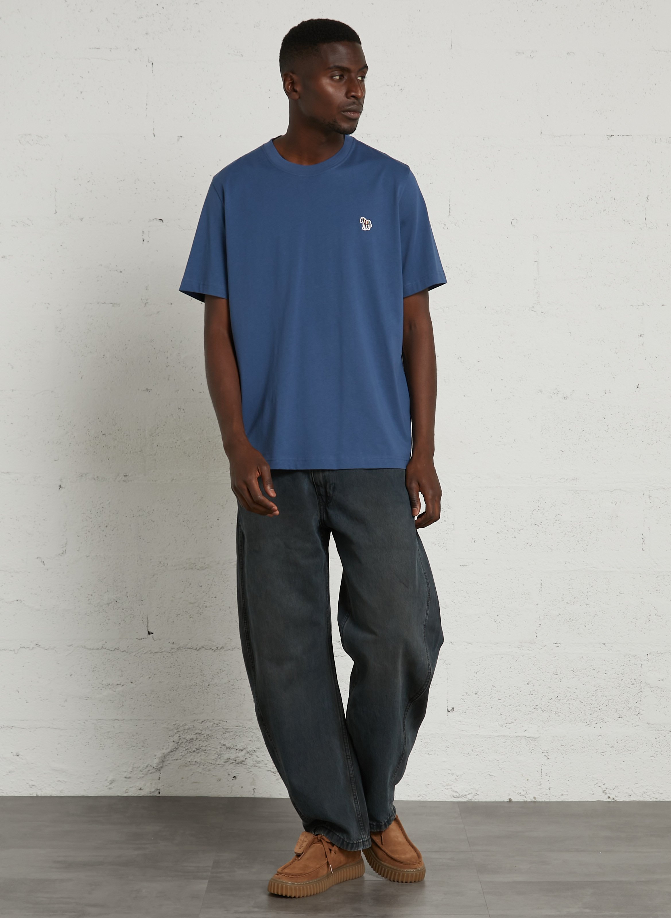Round-neck organic cotton T-shirt PAUL SMITH Blue