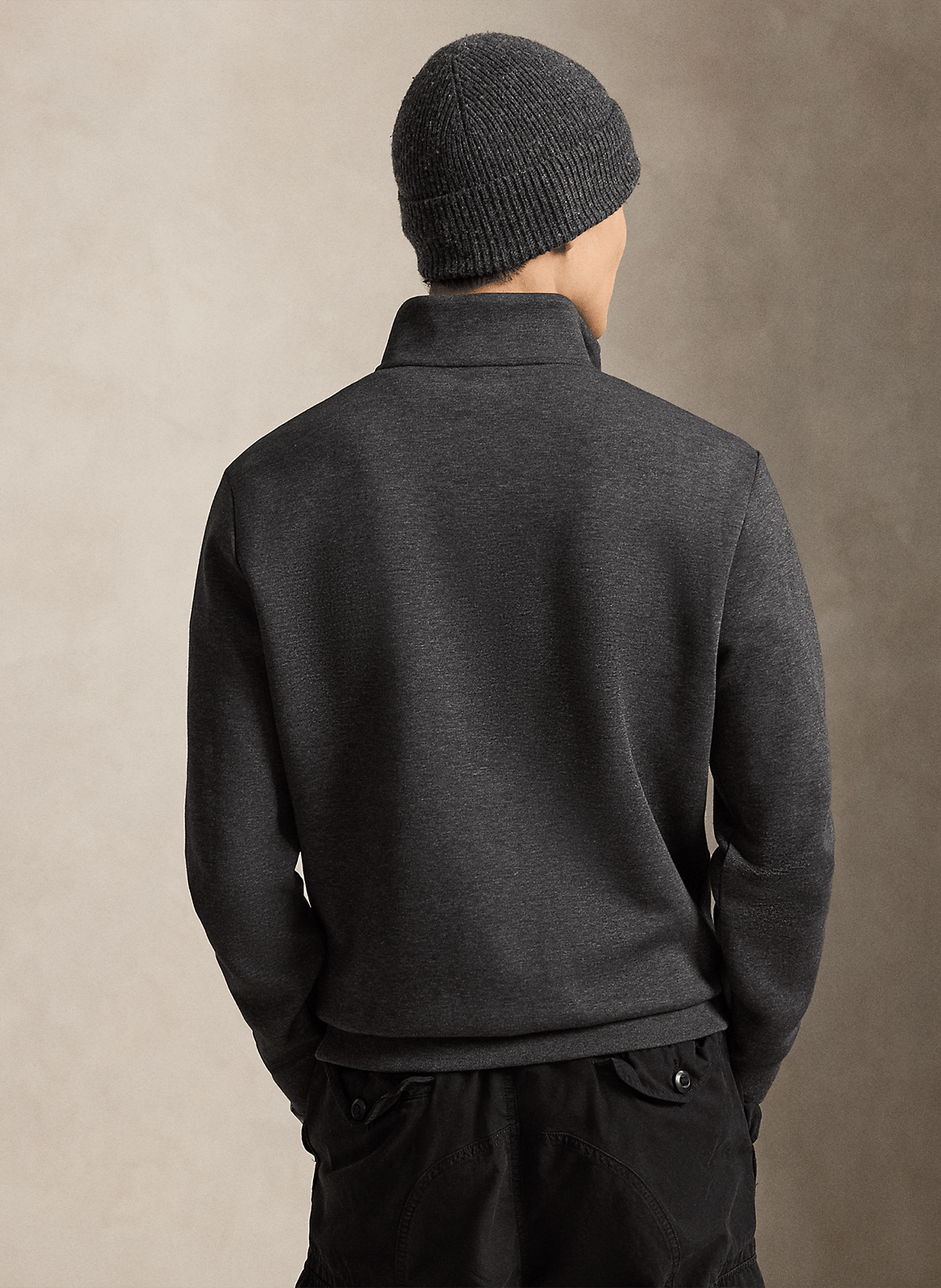 Sweatshirt aus Baumwoll-Mix mit Stehkragen POLO RALPH LAUREN Grau