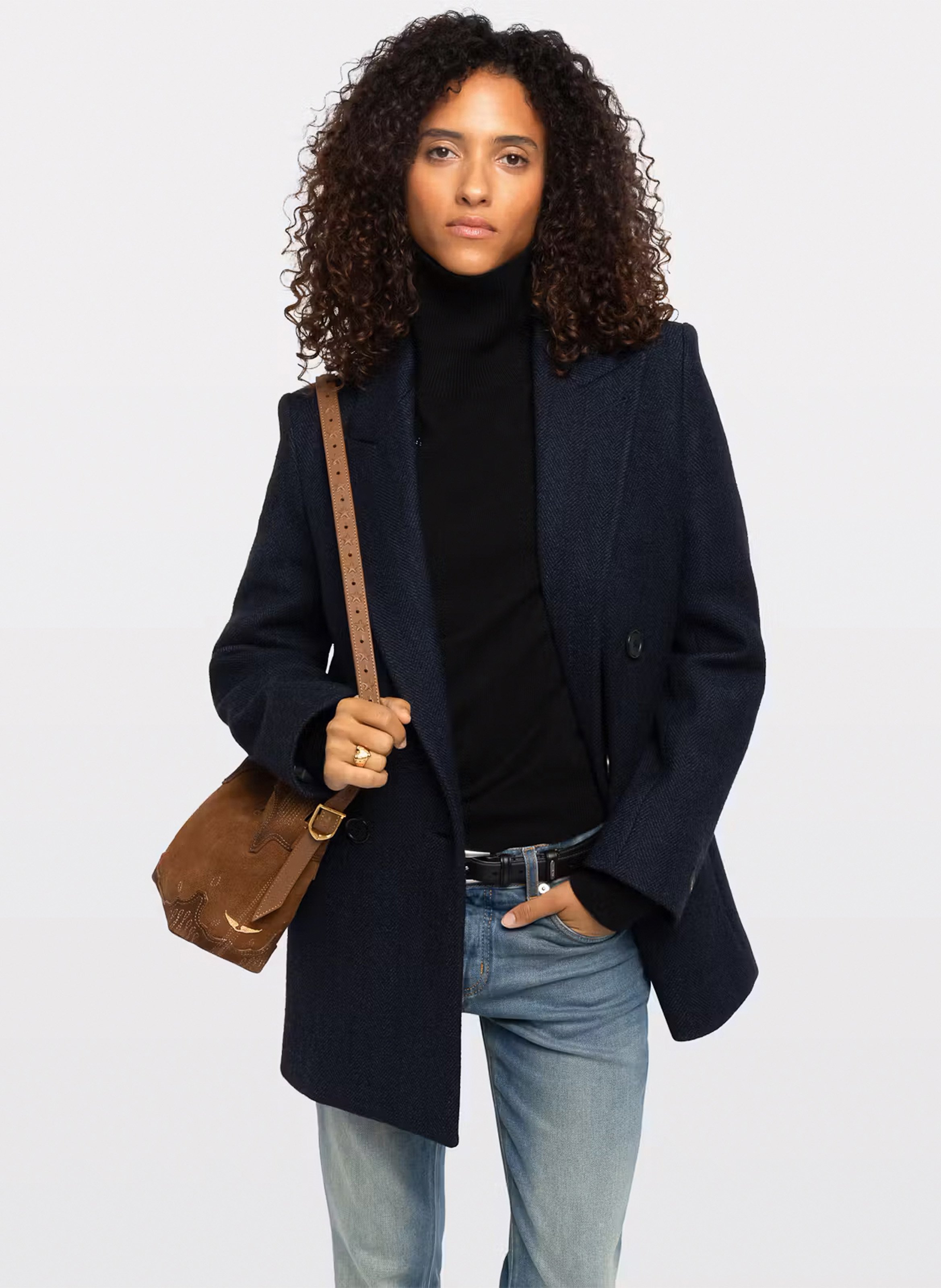 Straight wool-blend blazer ZADIG&VOLTAIRE Blue